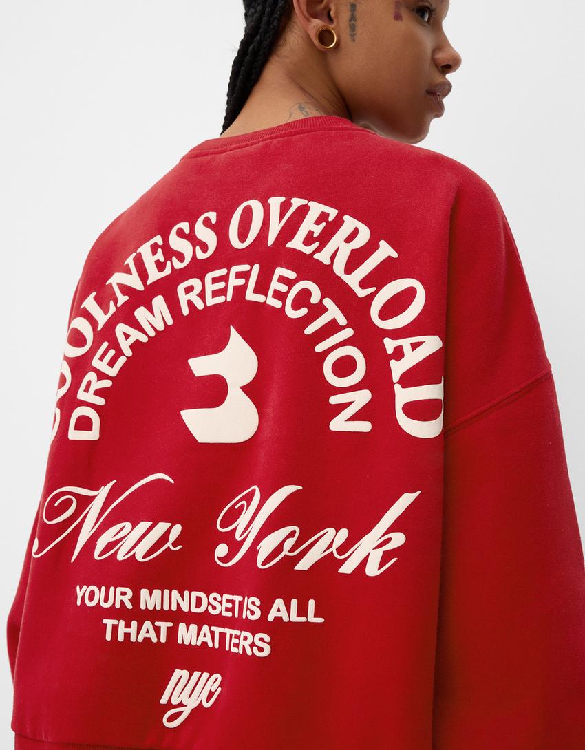 Sudadera print-Rojo-4