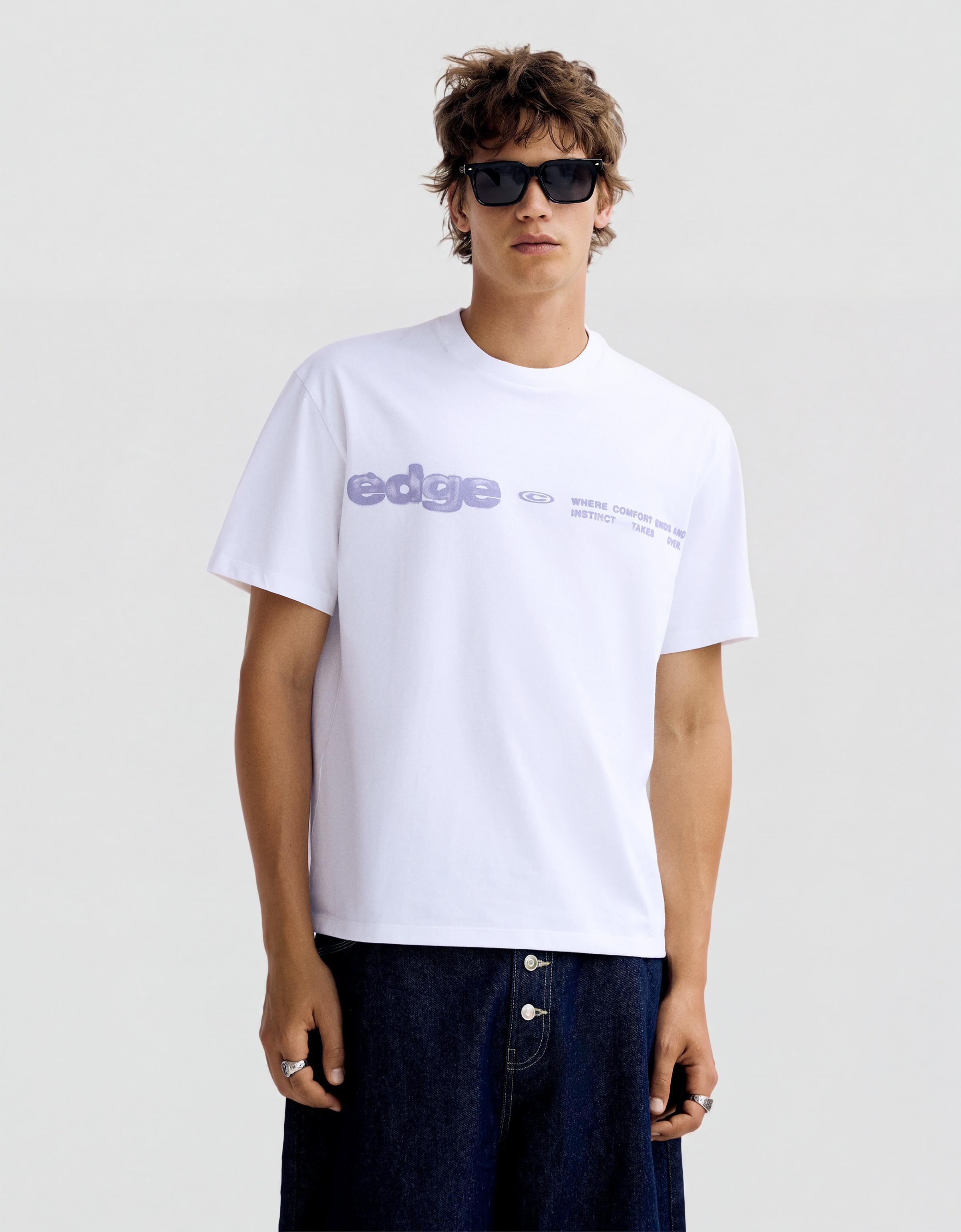 Short sleeve print T-shirt — White