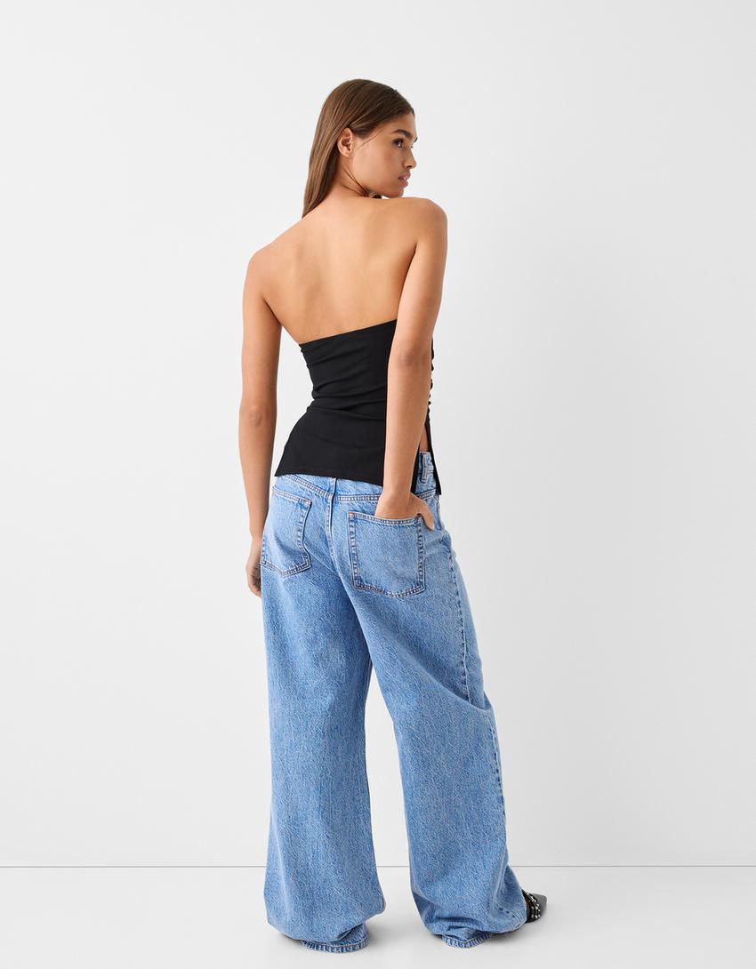 Mega baggy jeans-Light blue