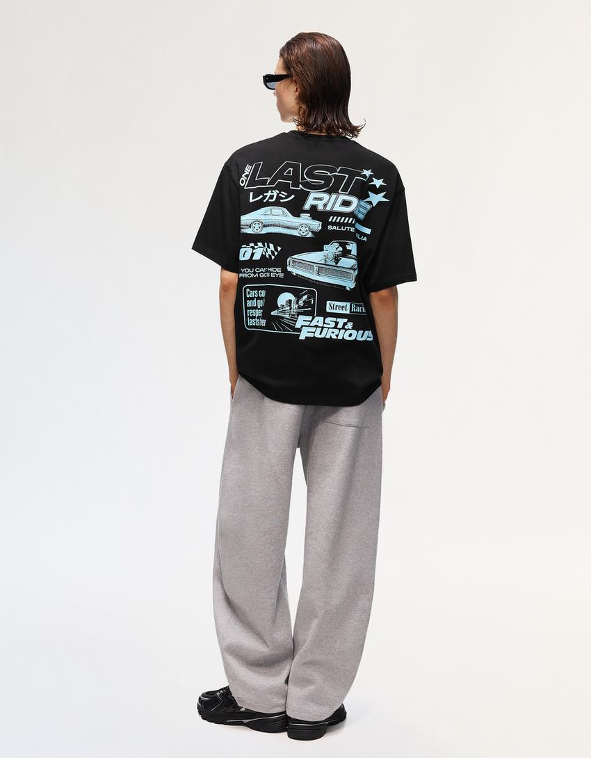 T-shirt relaxed fit Fast & Furious-Noir