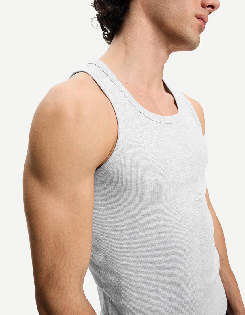 Ribbed vest top