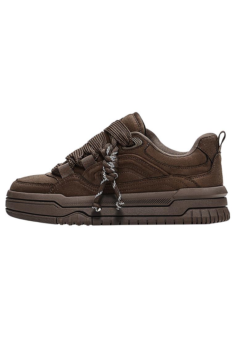 Chunky skate trainers — Brown