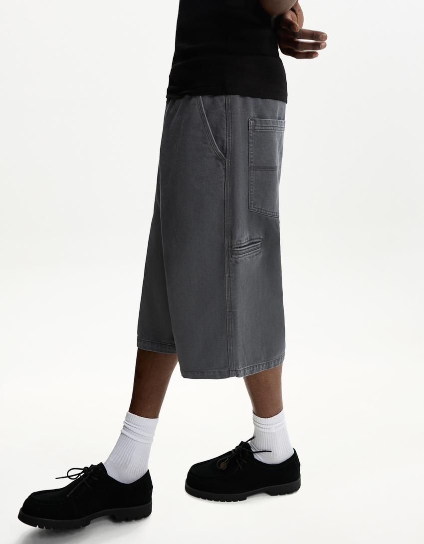 Bermuda skate carpenter-Gris foncé-2