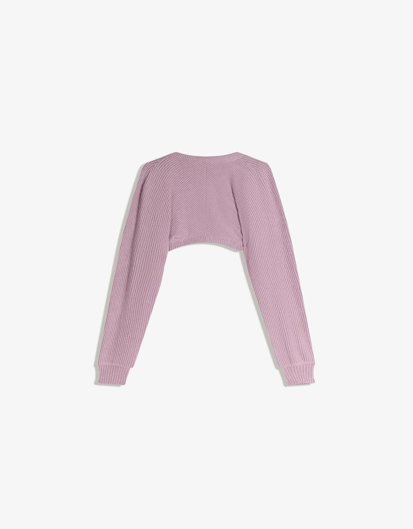 Cropped vest-Paars