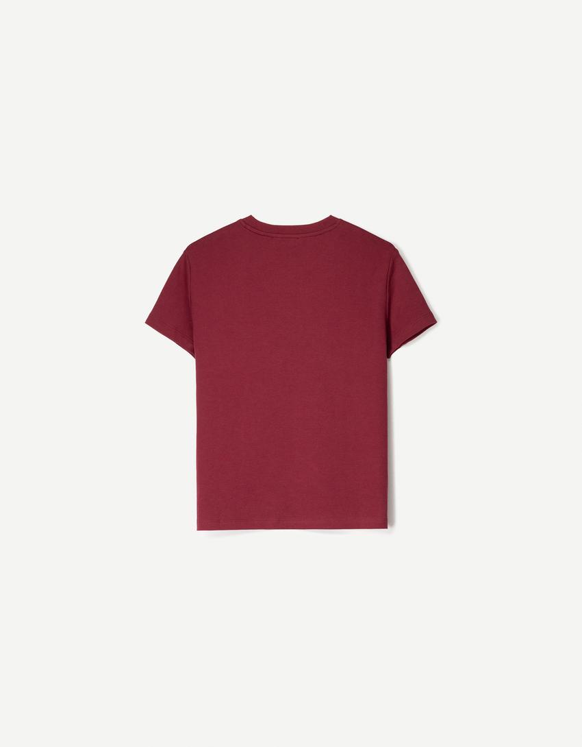 Short sleeve heavy cotton T-shirt