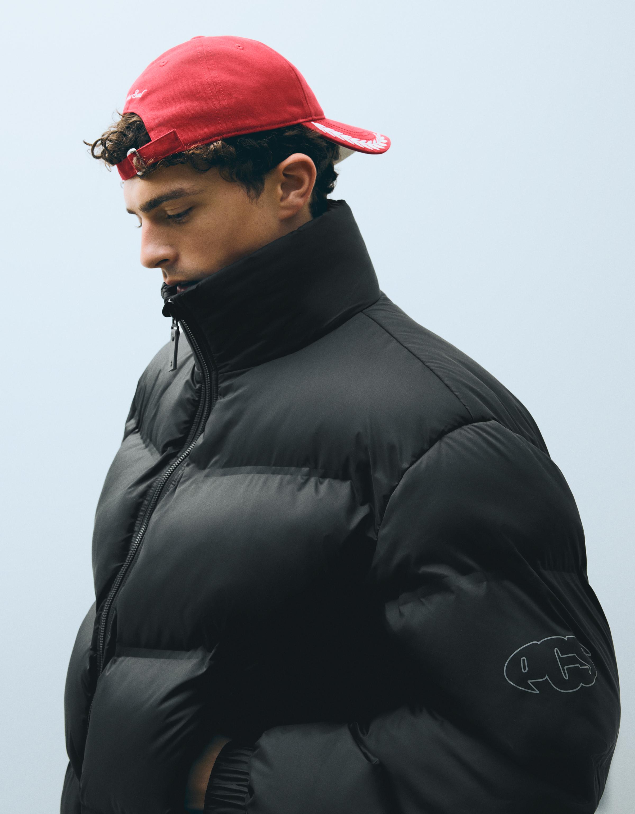 Technical padded jacket — Black