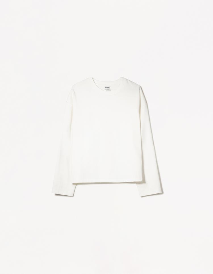 Long sleeve cotton T-shirt