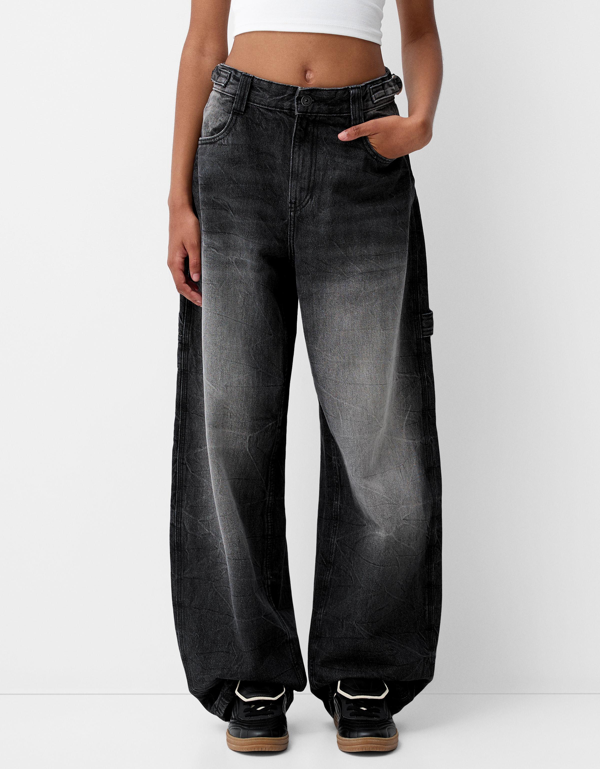 Adjustable balloon fit carpenter jeans - Trousers - BSK Teen