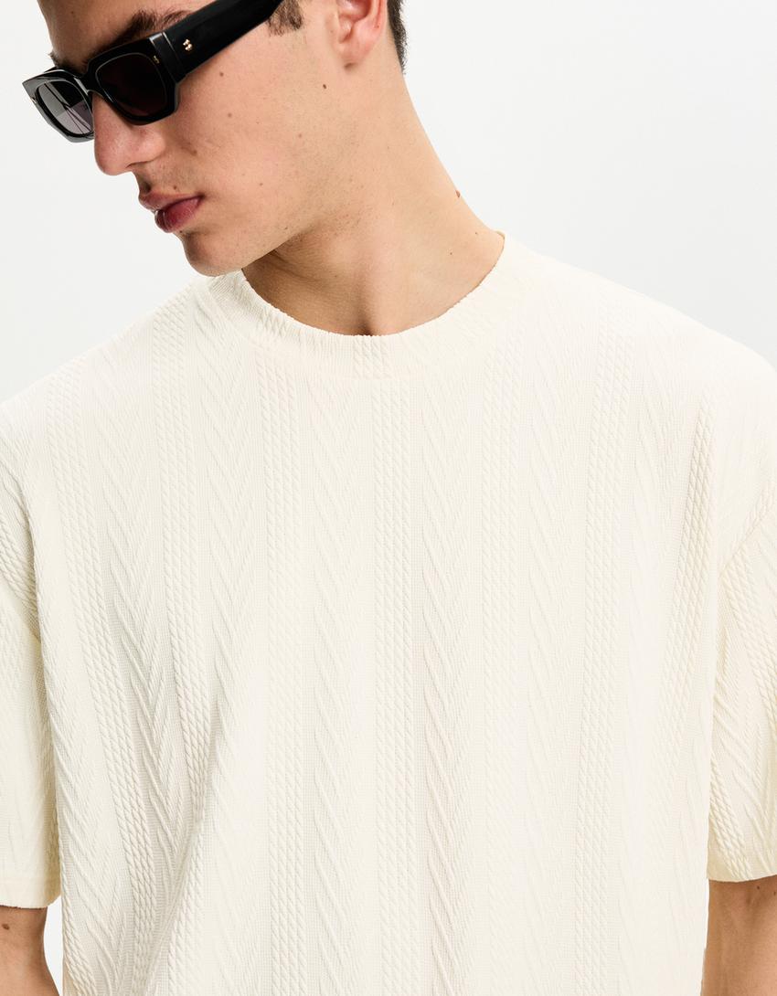 Jack & Jones - T-shirts épais à manches longues avec logo brodé - Blanc Jack & Jones - T-shirts épais à manches longues avec logo brodé - Blanc