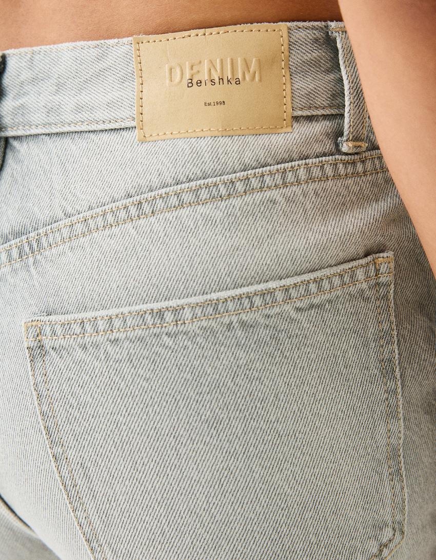 Jeans straight-Cinza-5