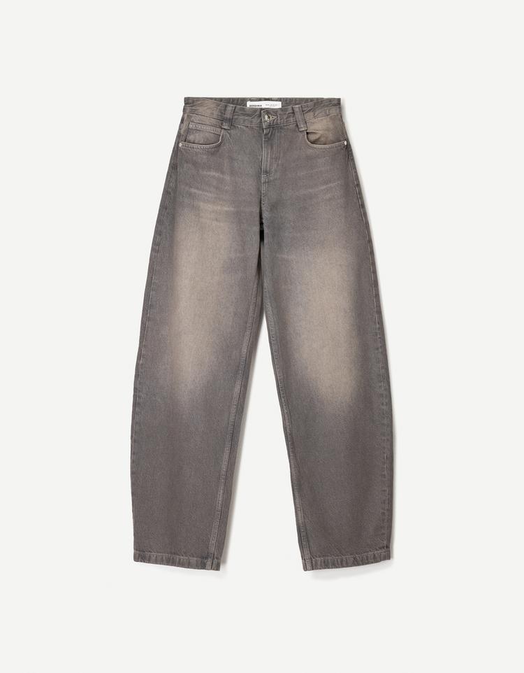 Bol kesim barrel jean