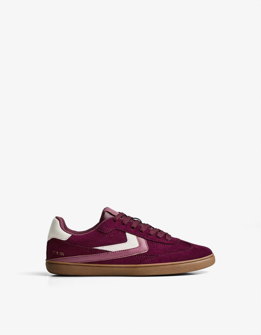 Retro trainers-Maroon