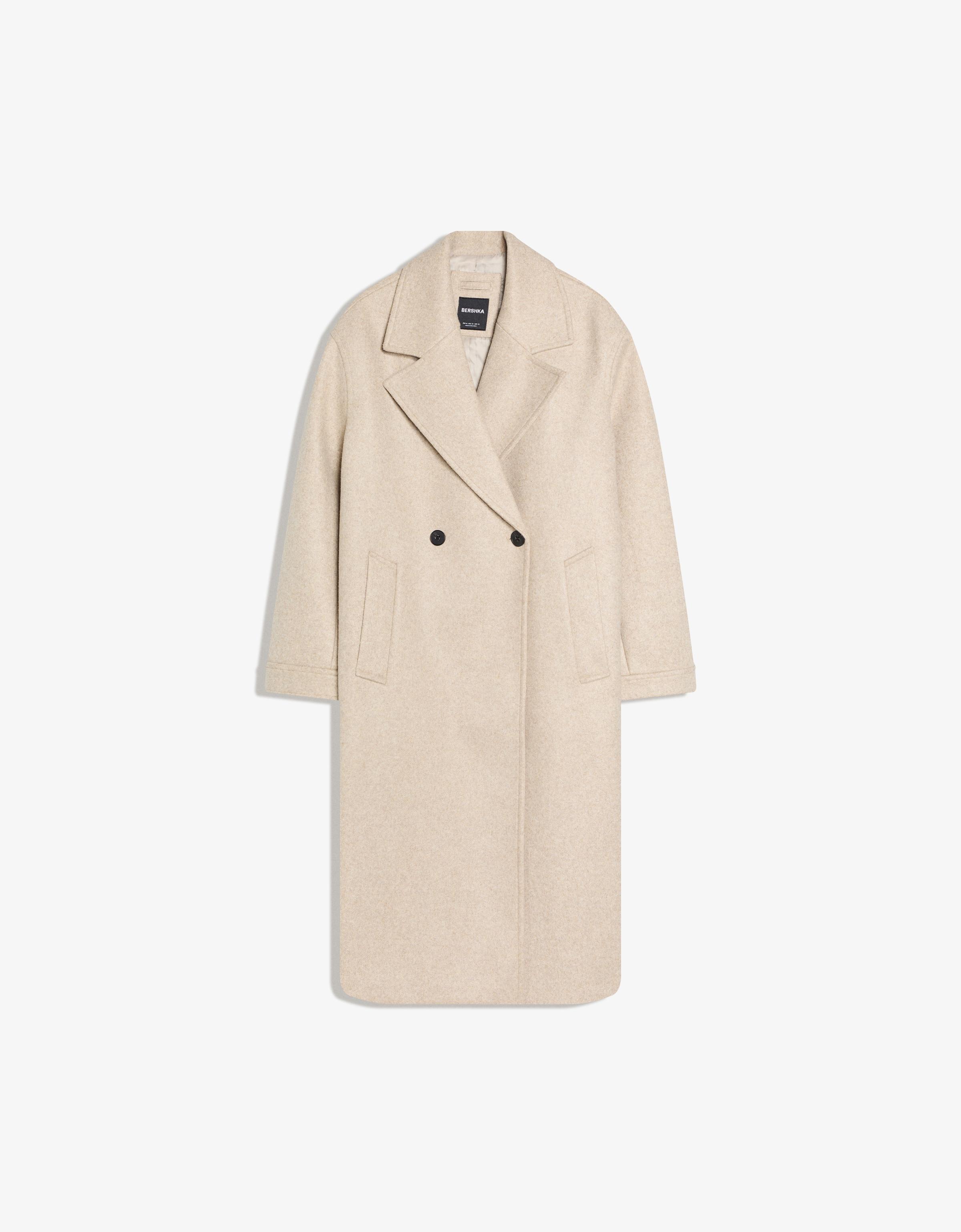 Soft-touch wrap coat