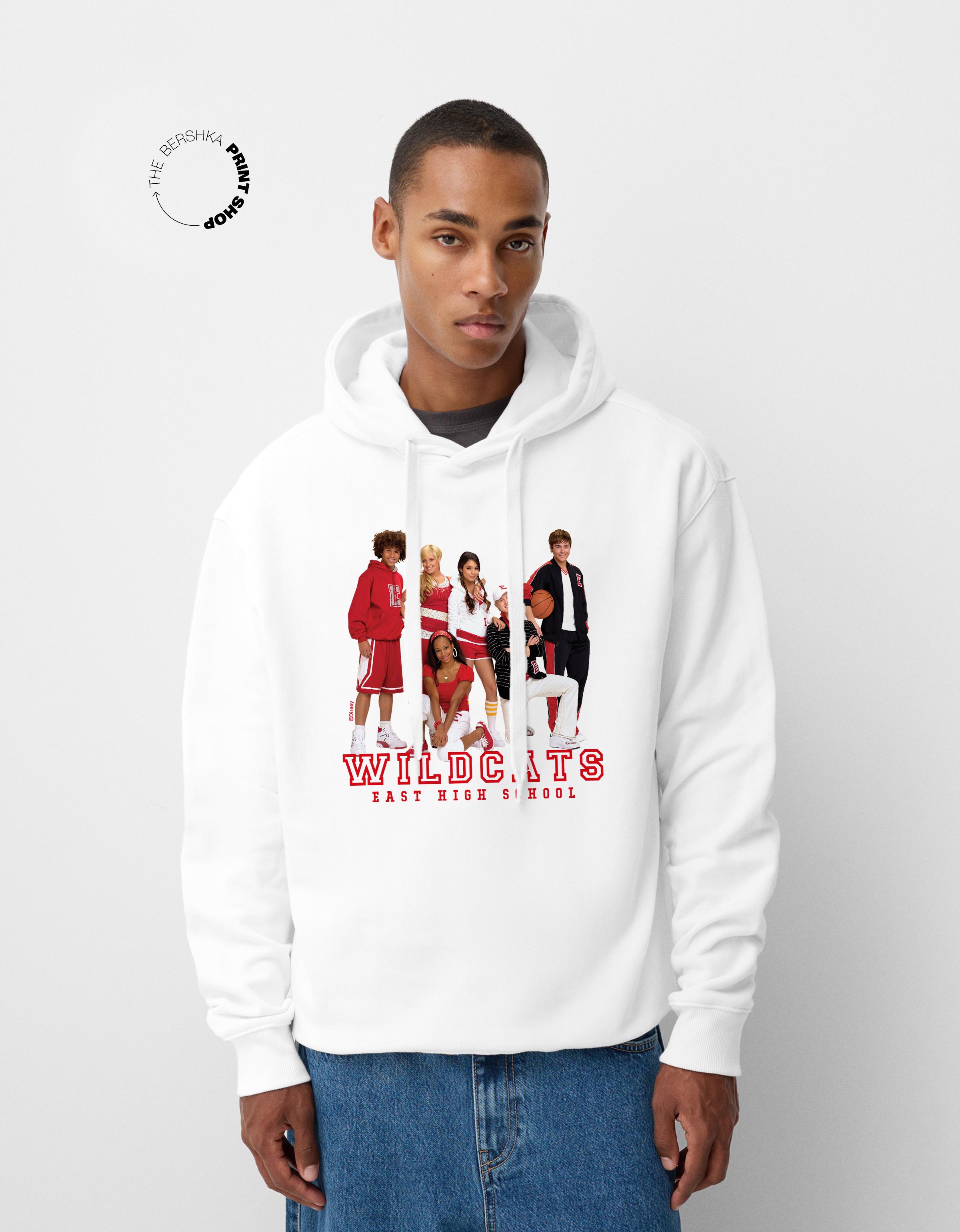 Bershka Hoodie High School Musical Mit Kapuze Herren Xl Weiss