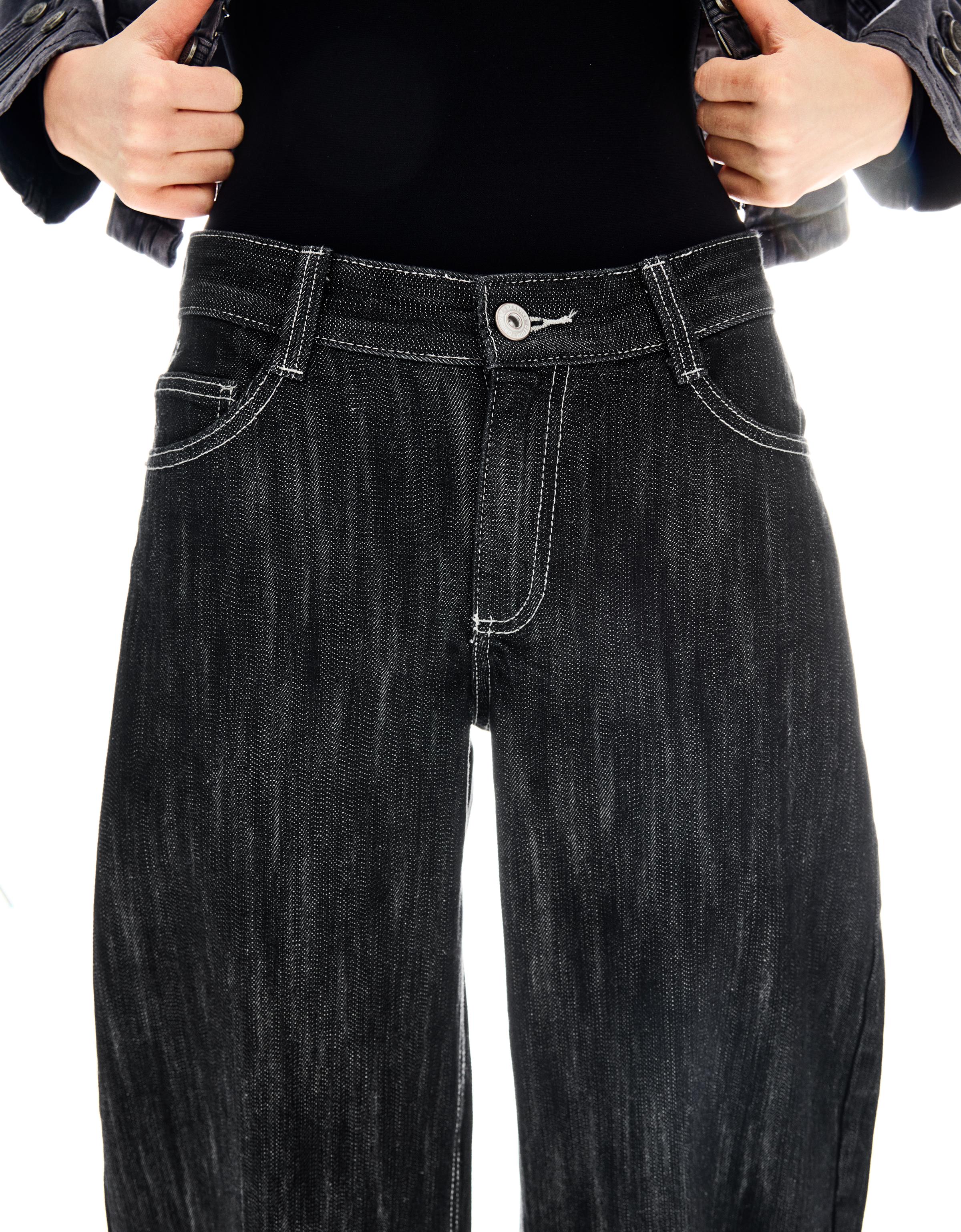 Düşük bel baggy barrel fit jean - Görsel 68