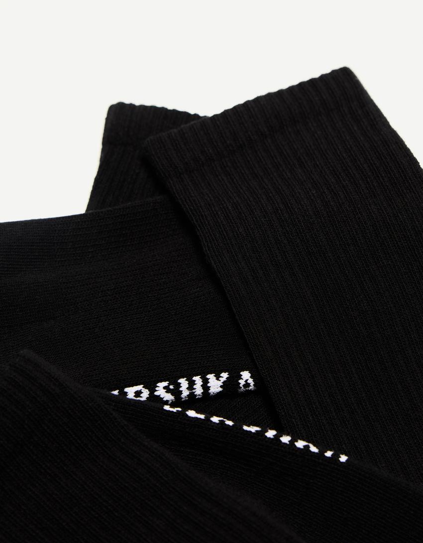 Pack 3 calcetines sport-Negro