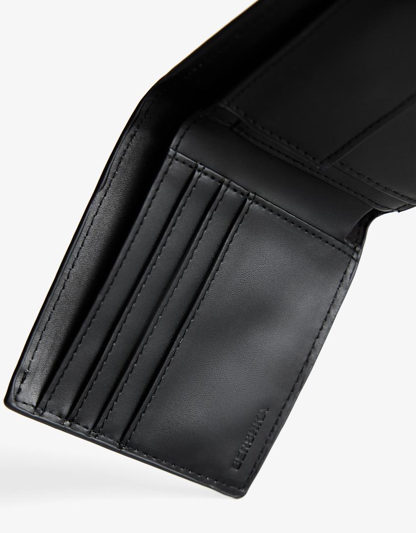 Portefeuille similicuir-Noir