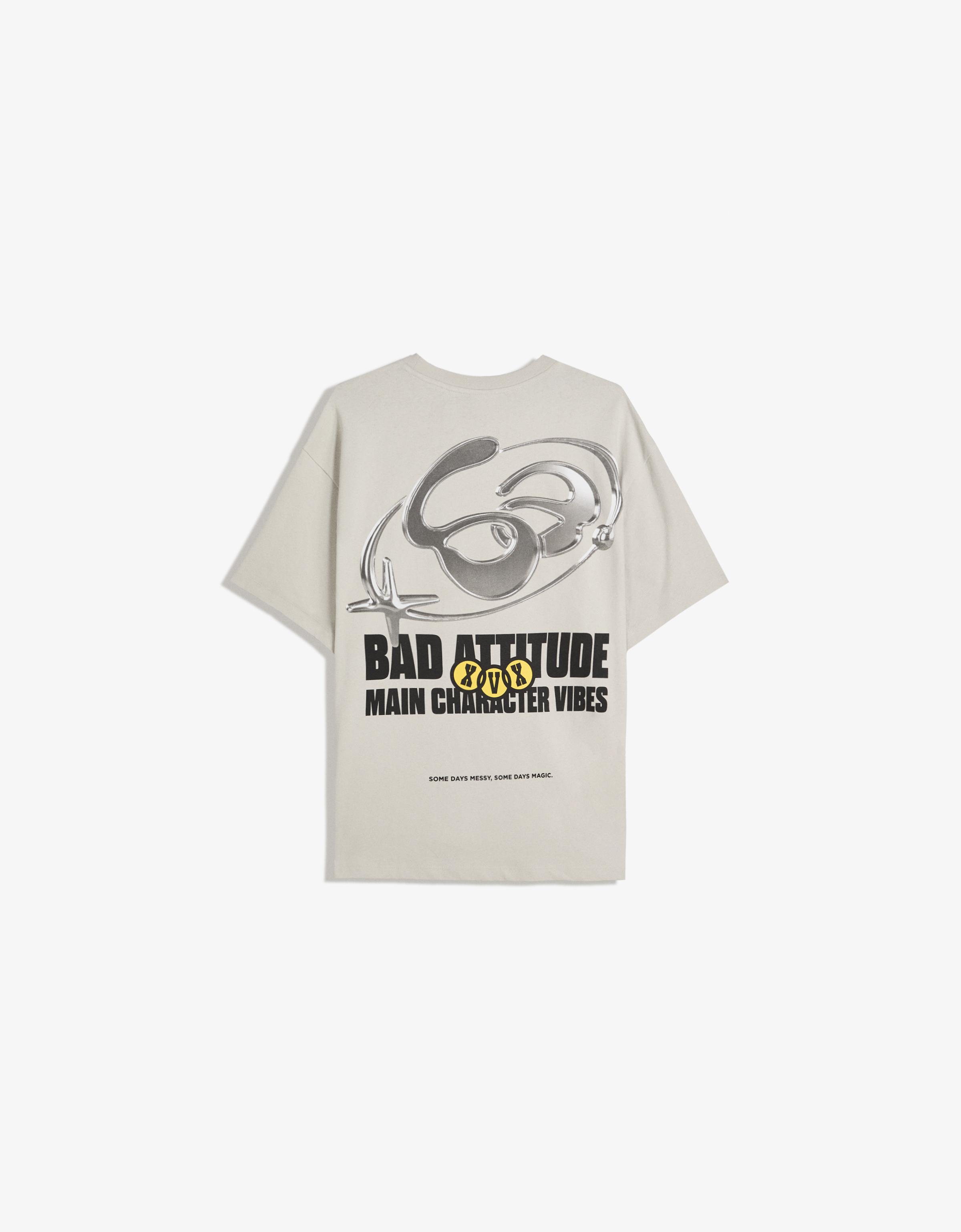 Short sleeve T-shirt with print - New - Men | Bershka