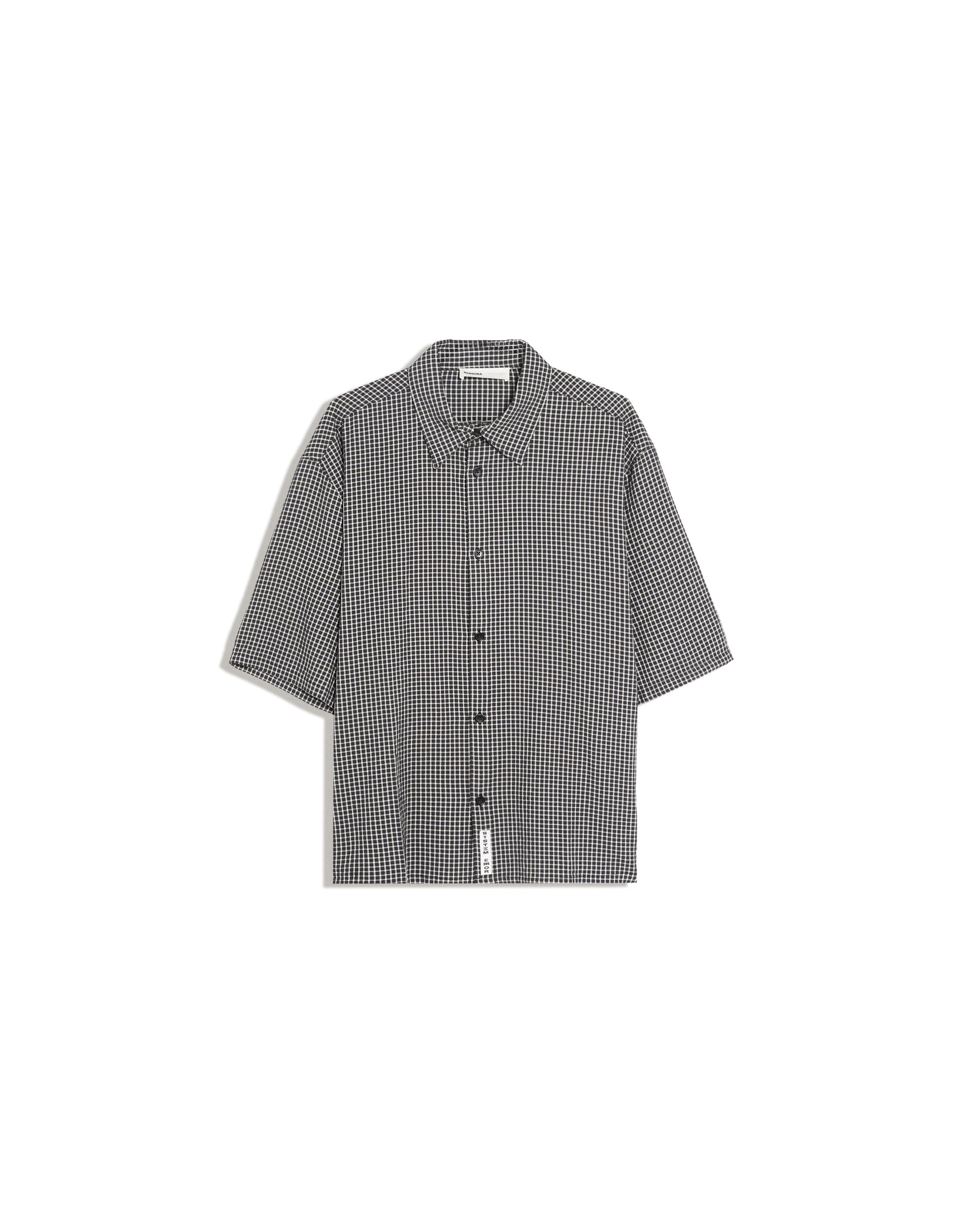 Short sleeve shirt with back print — Black