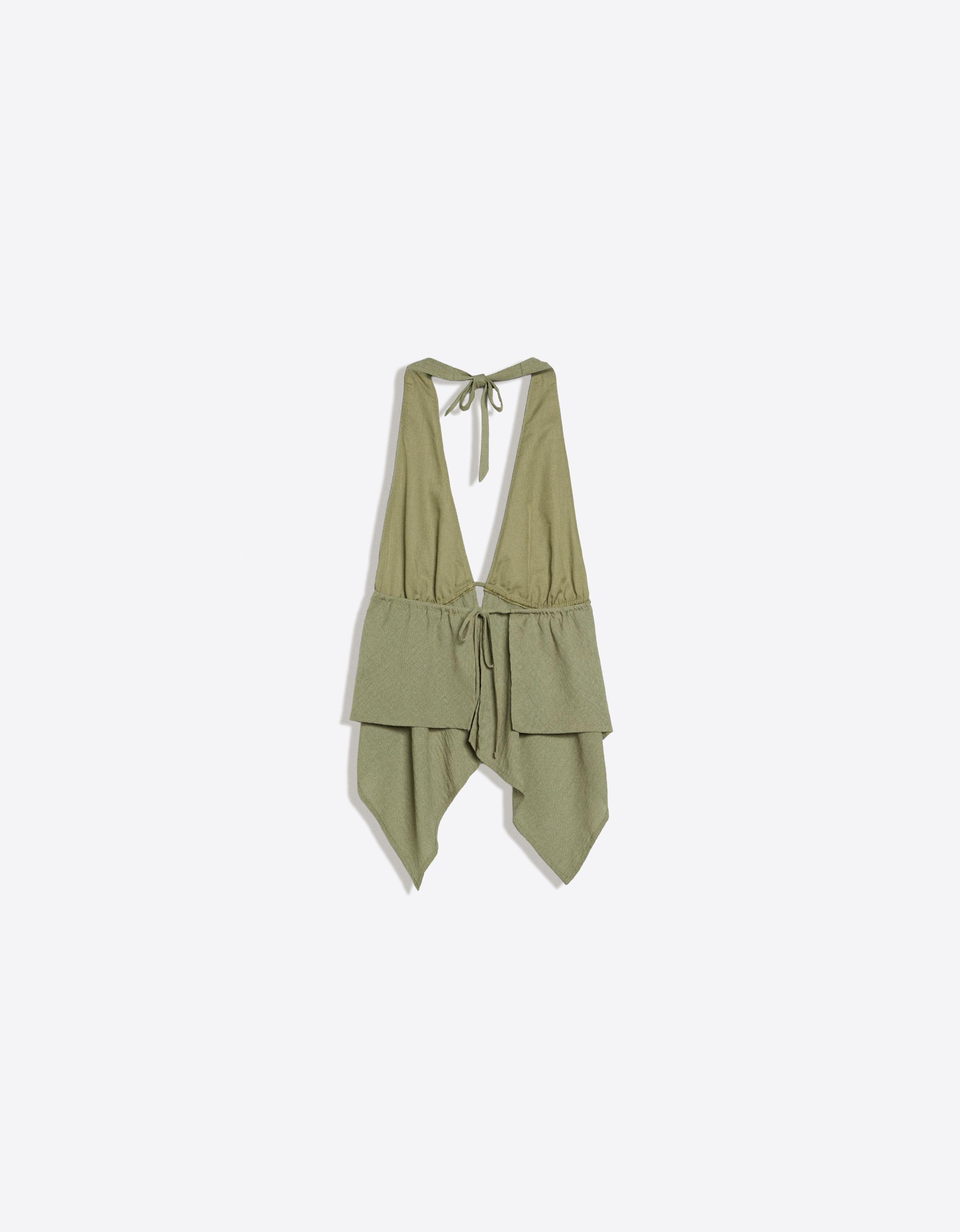 Bershka Halter yaka bağlamalı top görsel 2