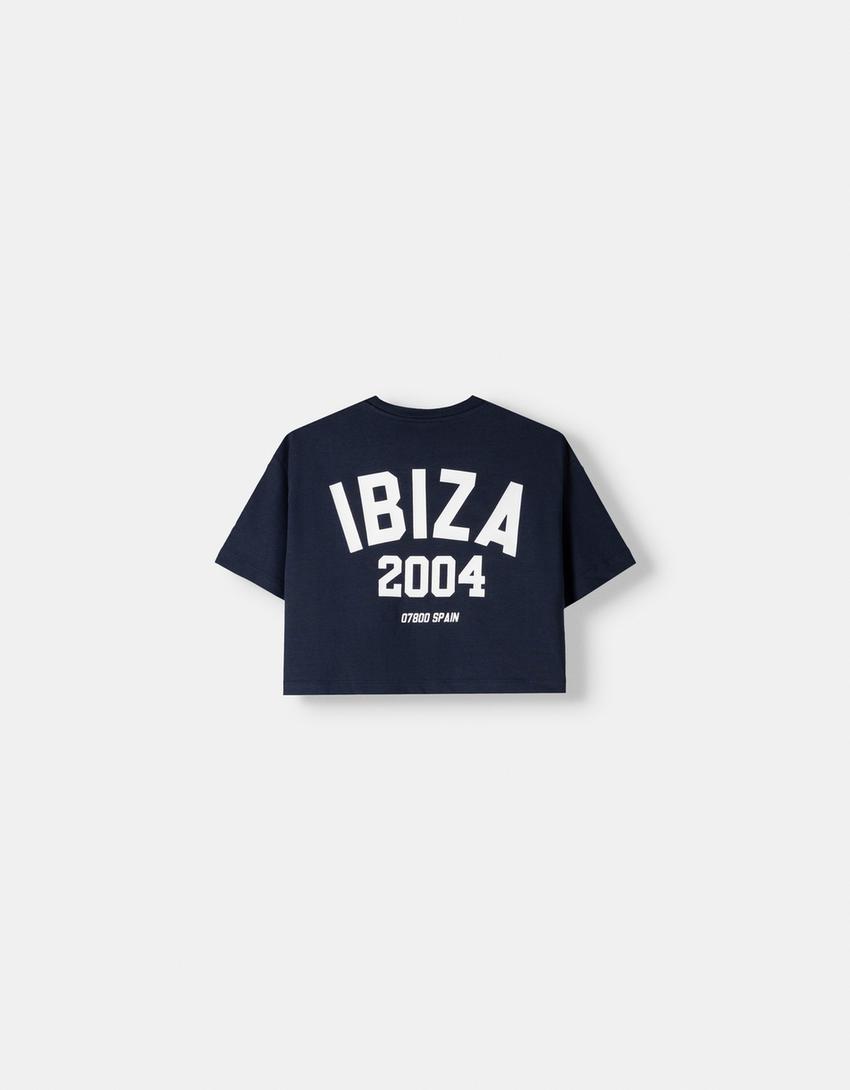 Camiseta manga corta print-Azul-6