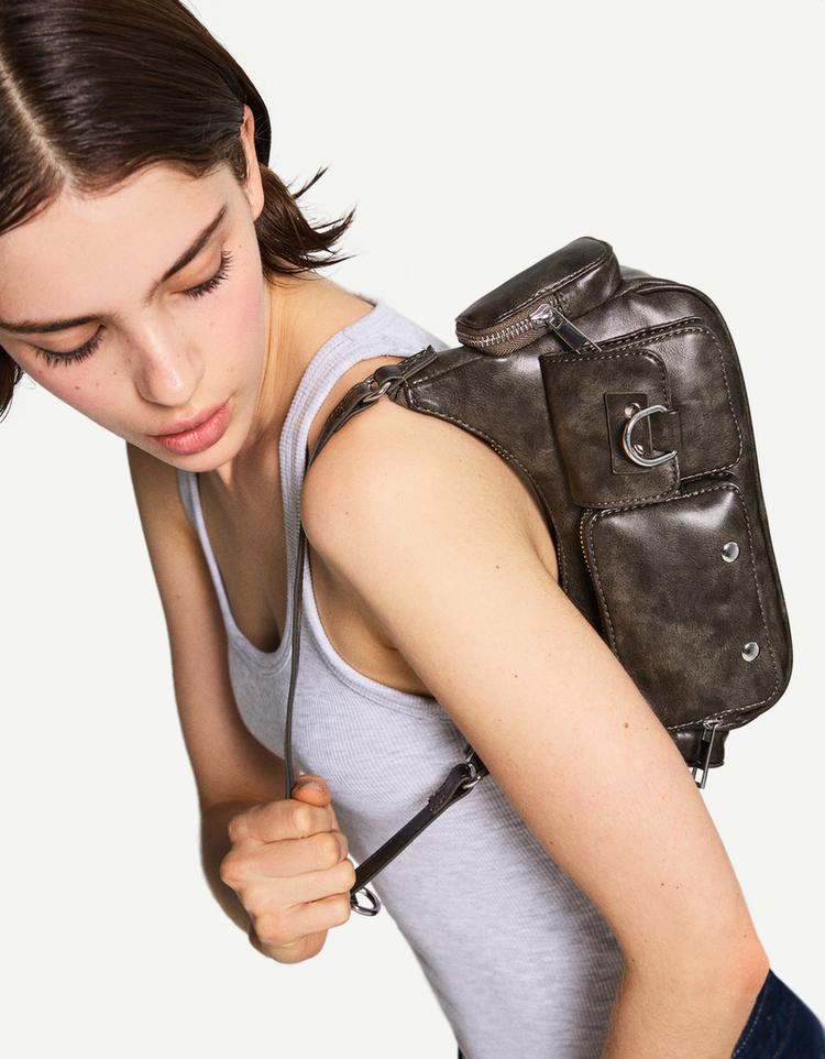Bolso de hombro multipocket