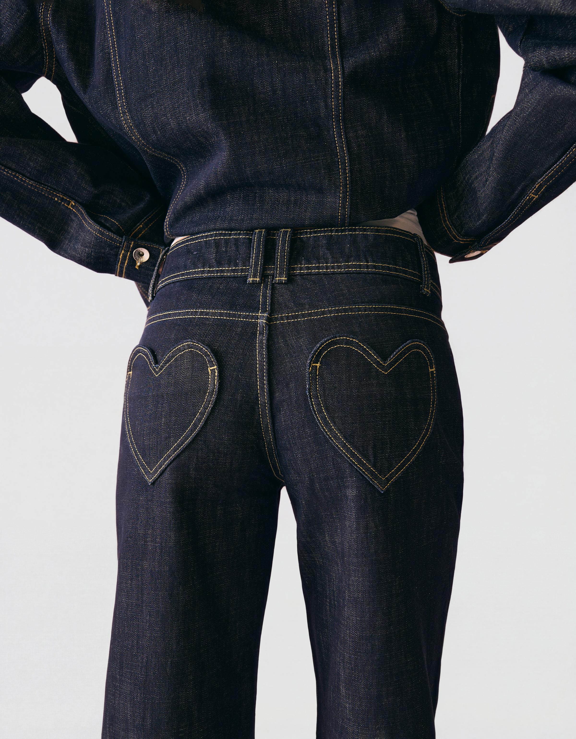 İşlemeli düşük bel baggy fit jean - Görsel 30