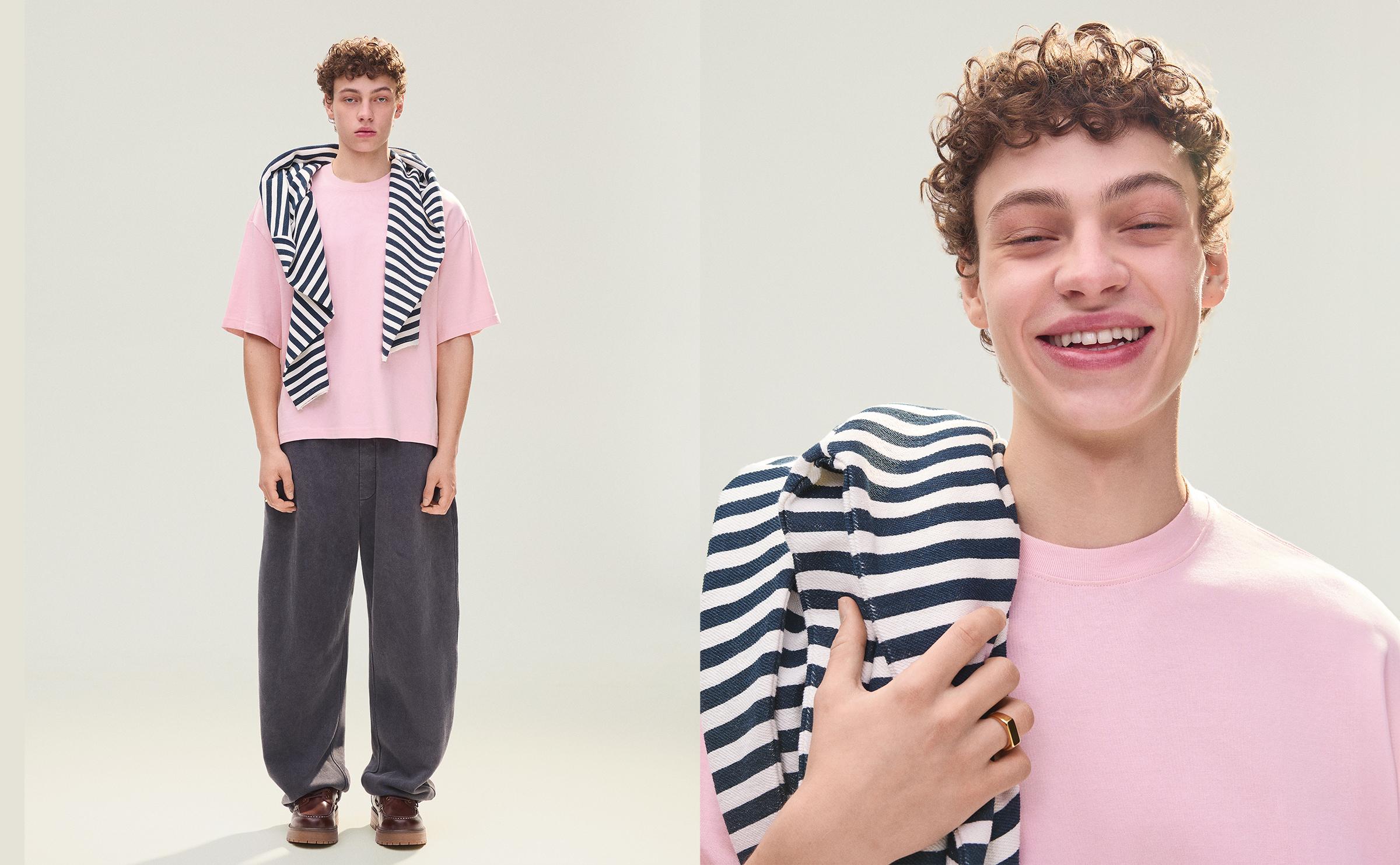 Kısa kollu boxy fit tişört - Görsel 97