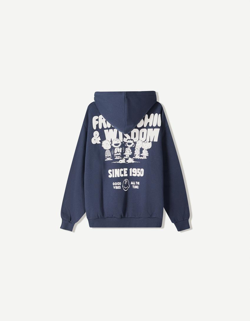 Sudadera Peanuts capucha-Marino-4