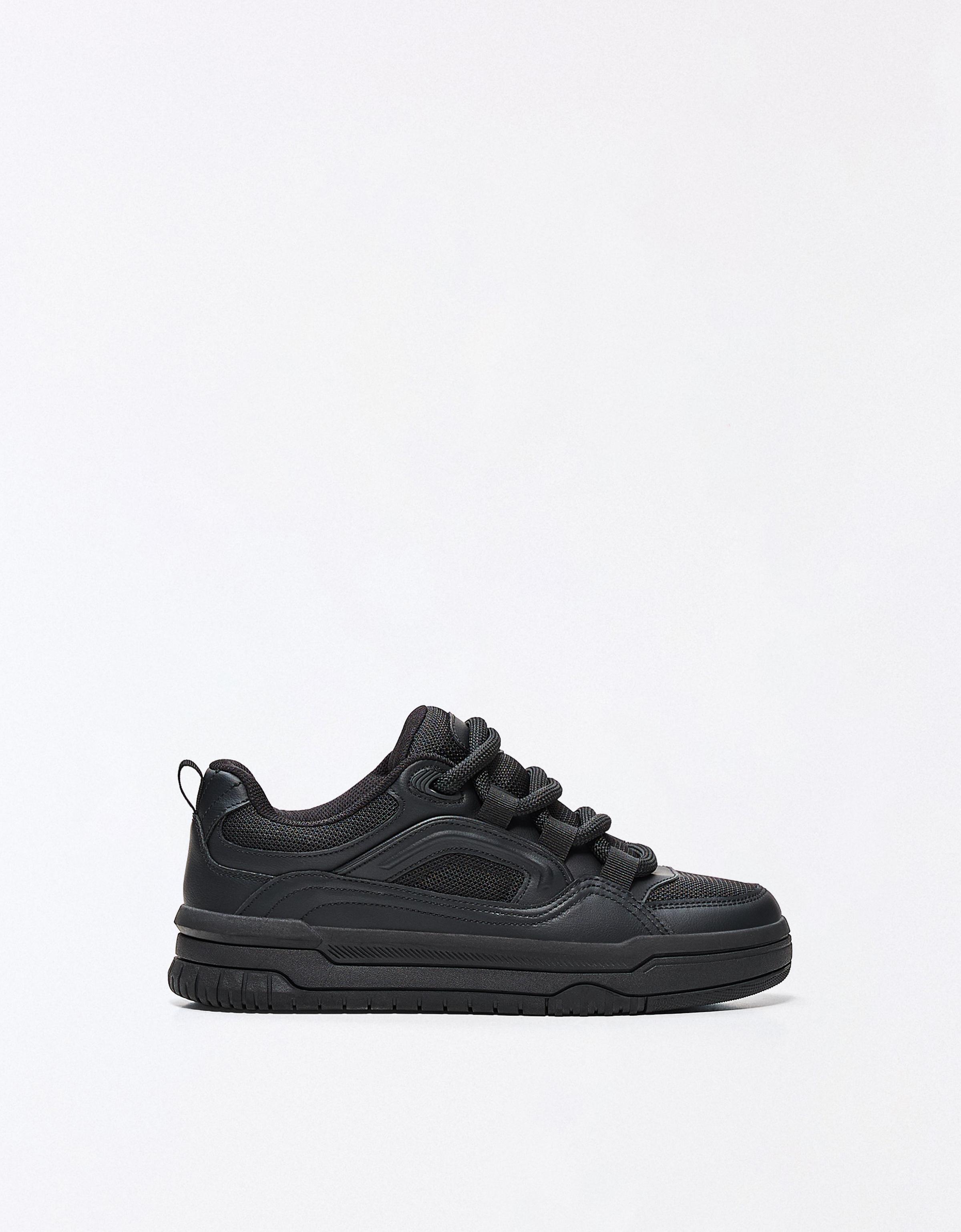 /bershka-zapatillas-volumen-skate-hombre-39-negro