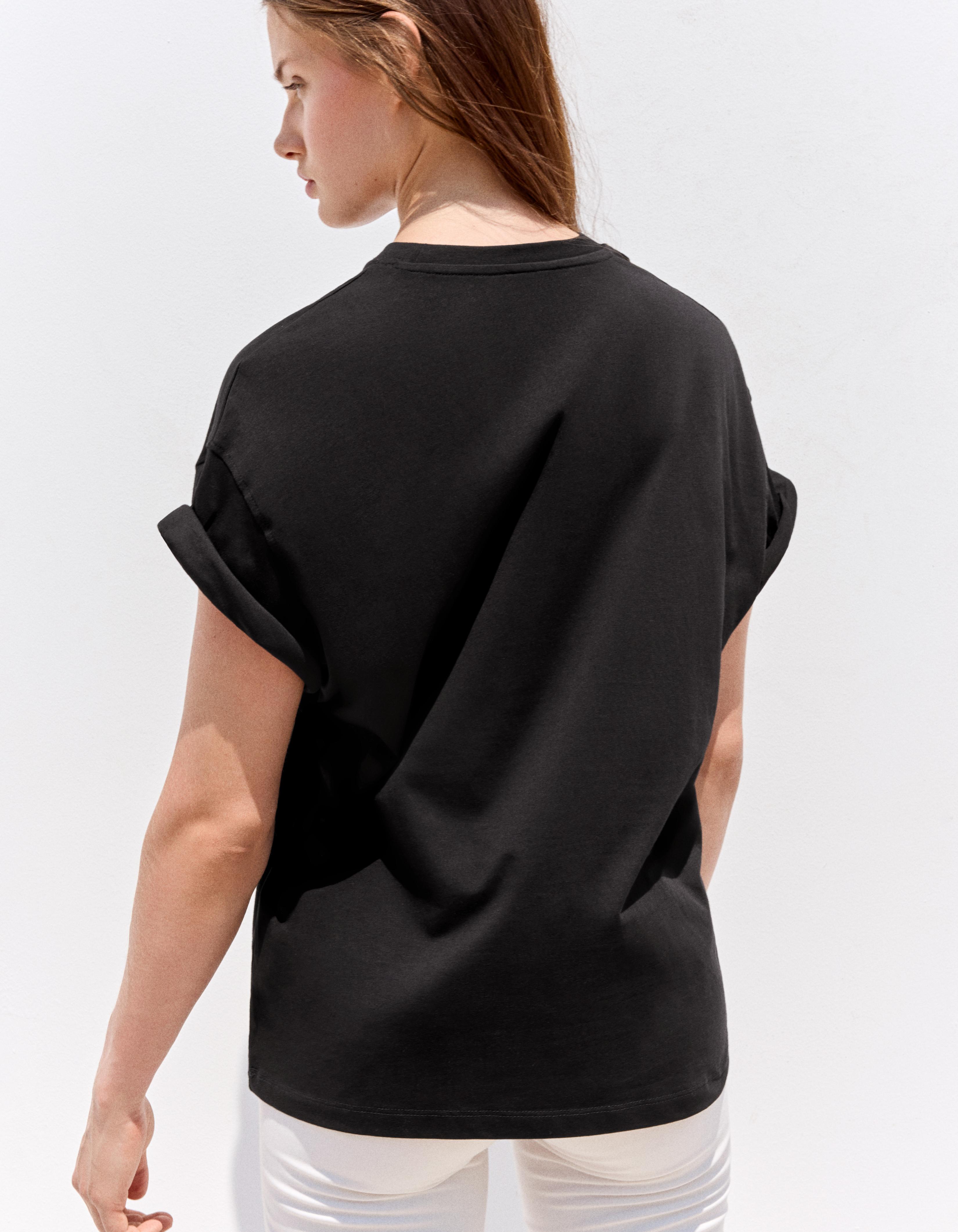 Bershka Oversize Sabrina Carpenter baskılı t-shirt görsel 7