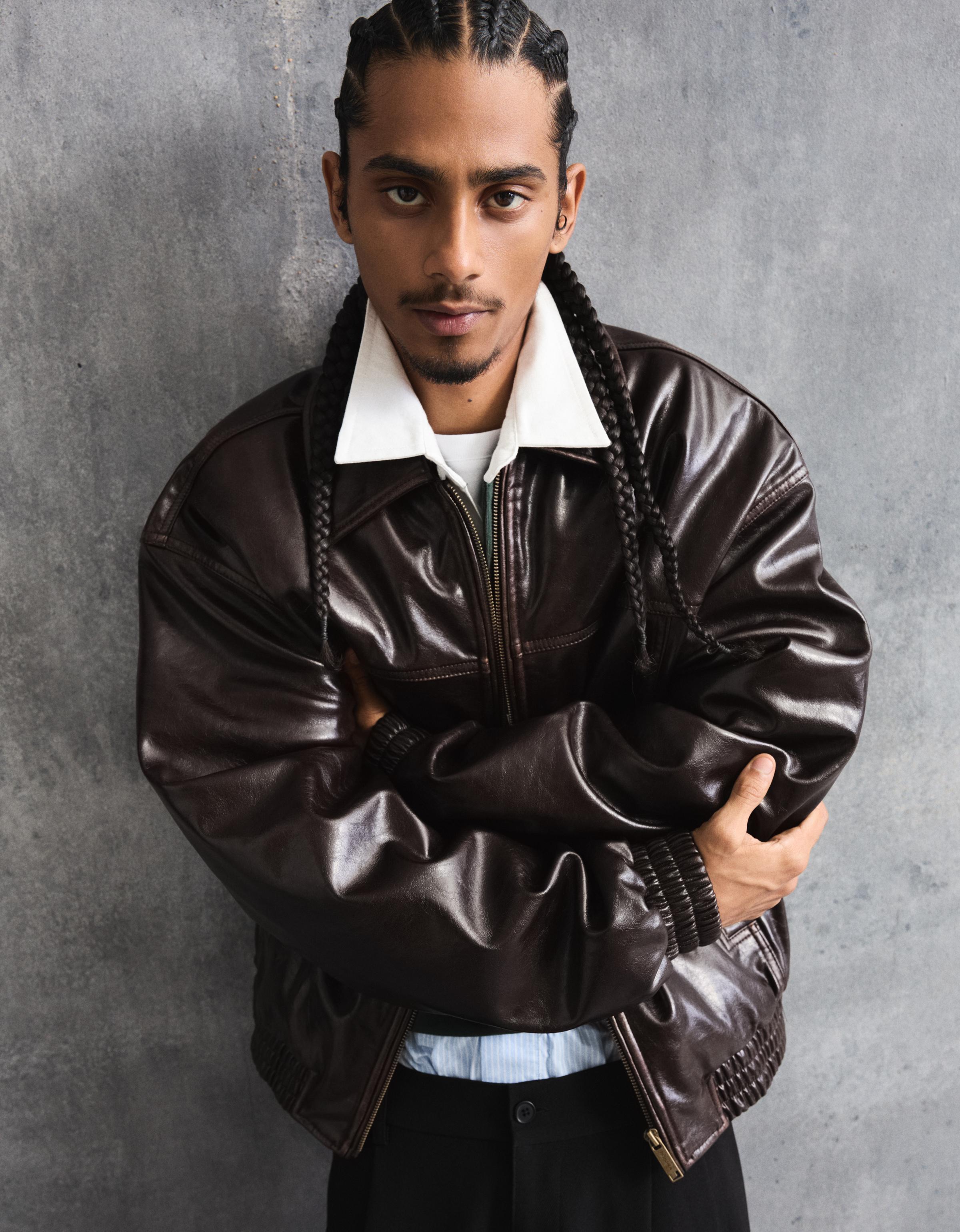 Suni deri ceket - Görsel 38