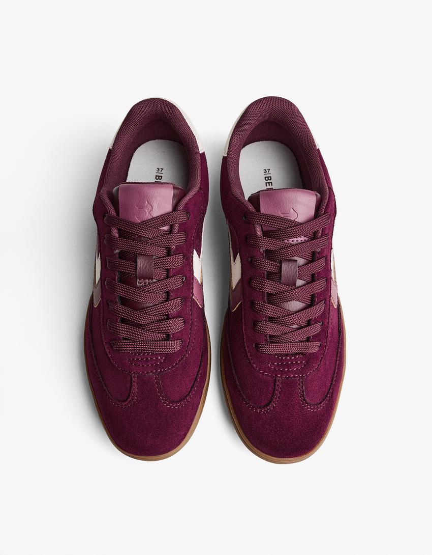 Retro trainers-Maroon