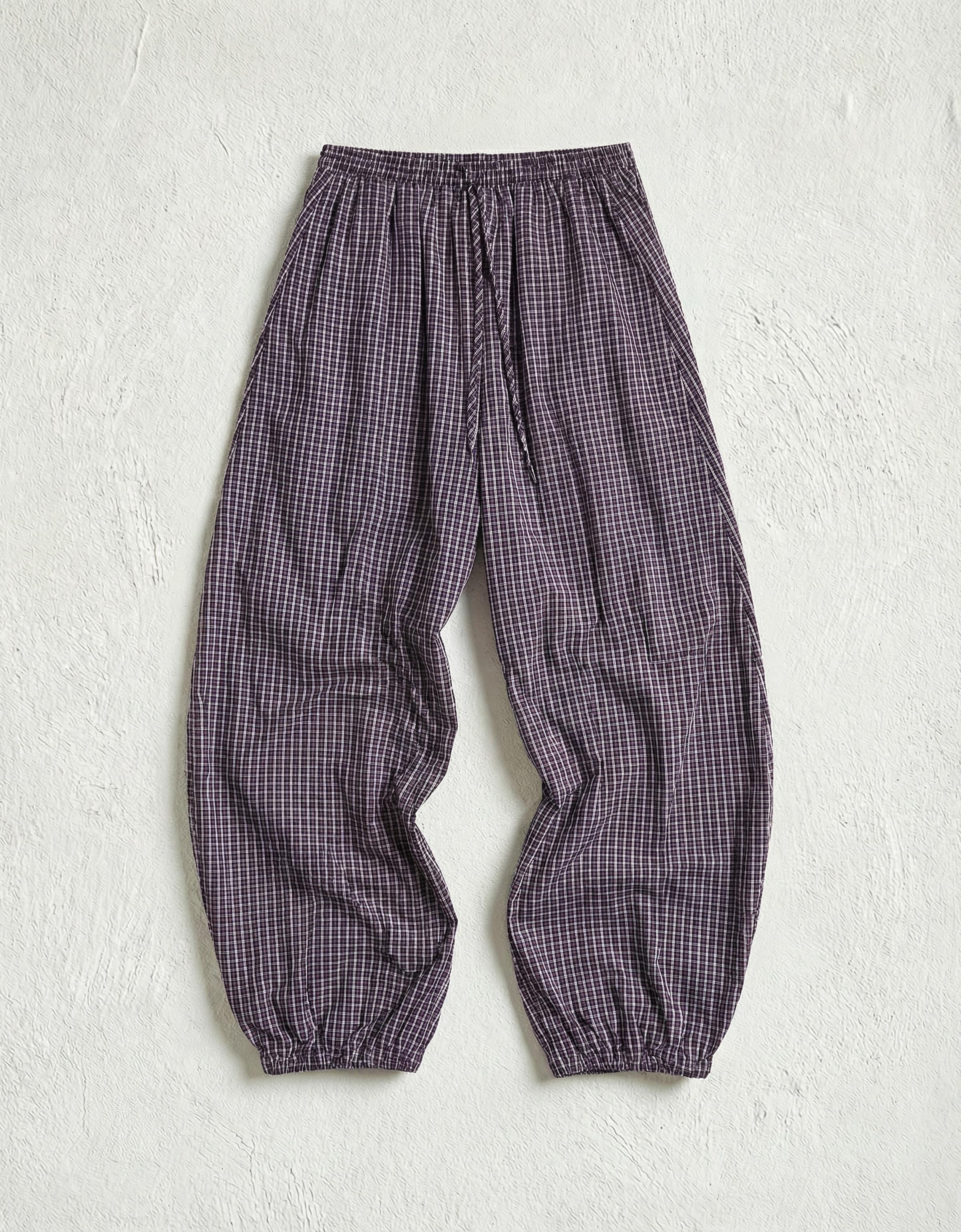 Poplin bloomer trousers — Maroon