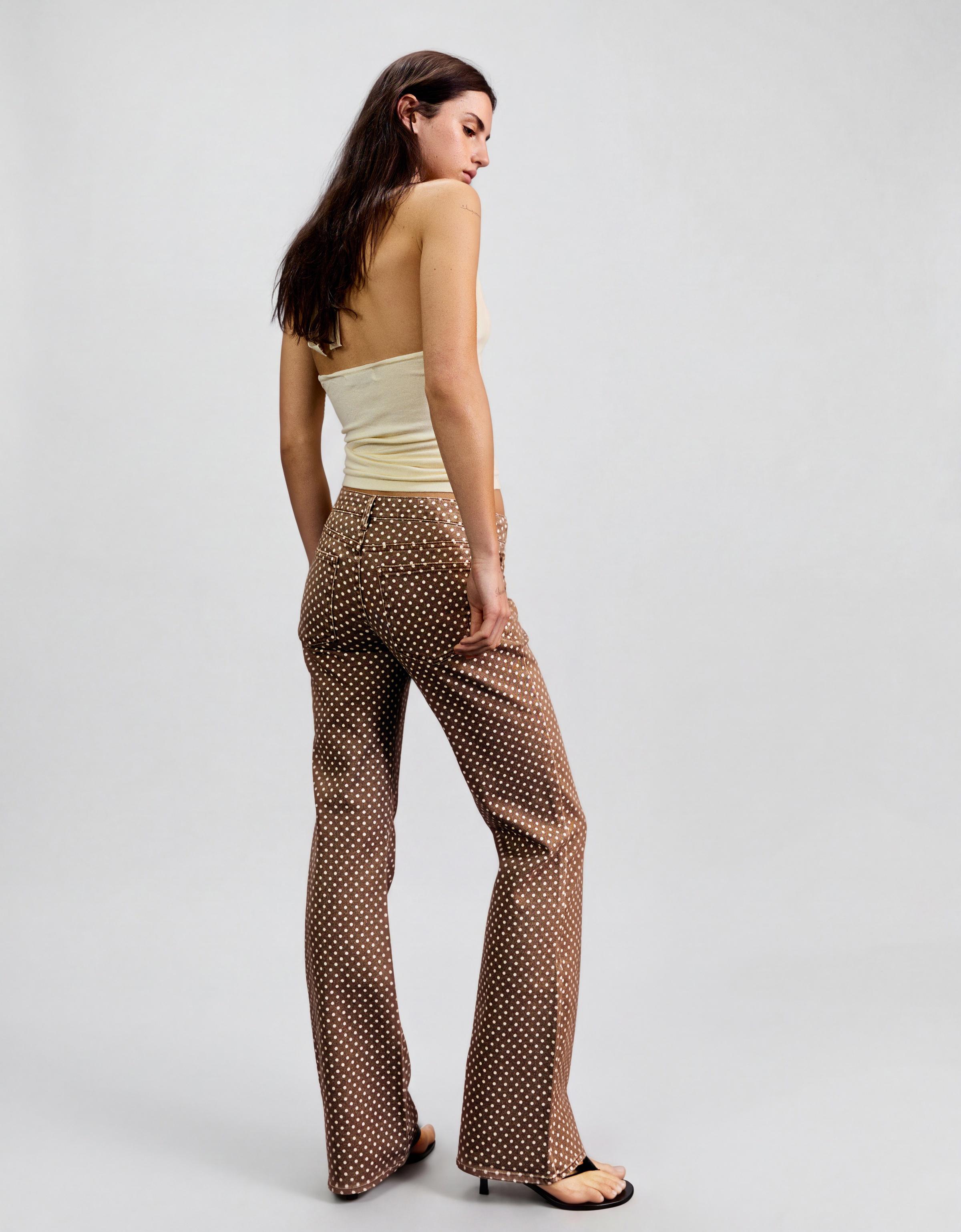 Puantiye bootcut fit denim - Görsel 28