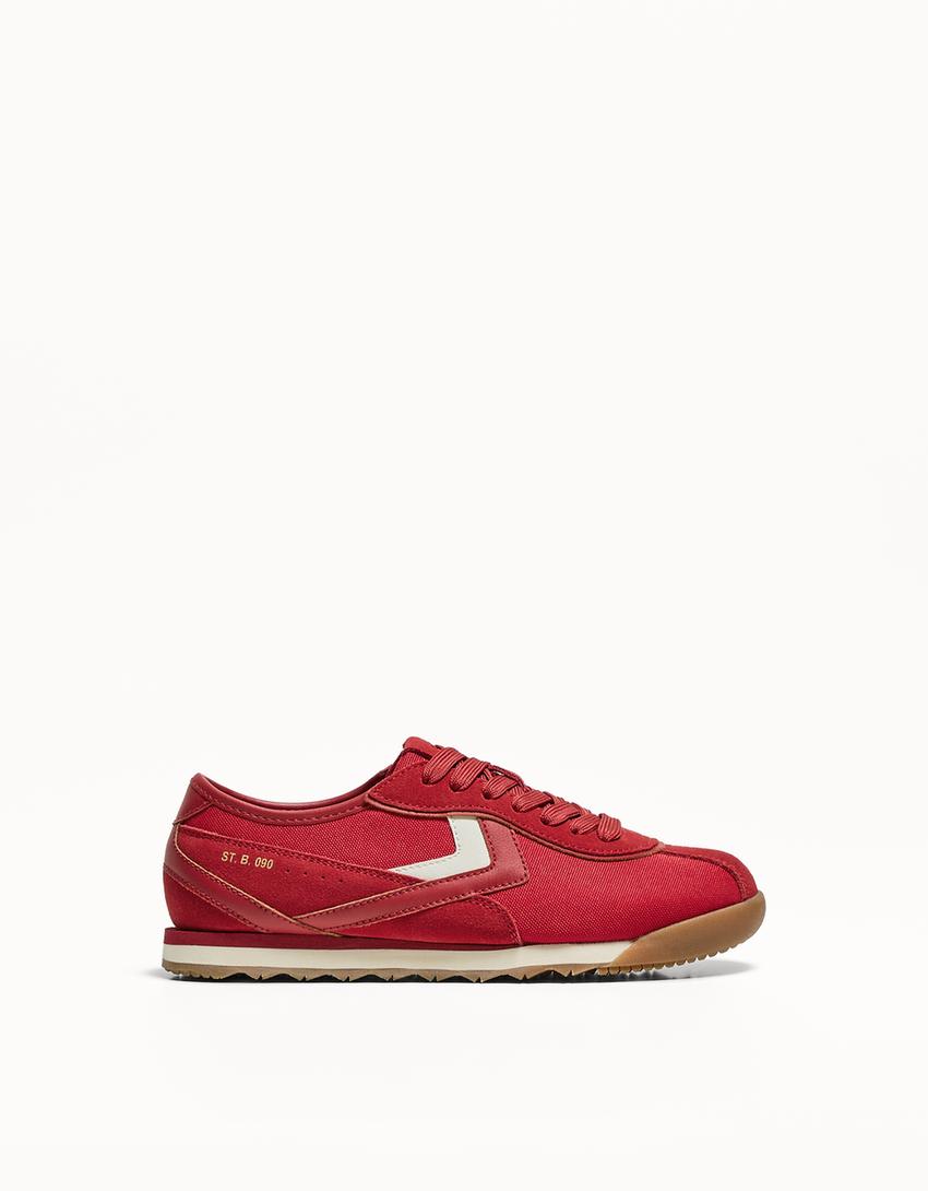 Buty sportowe retro-Czerwony-0