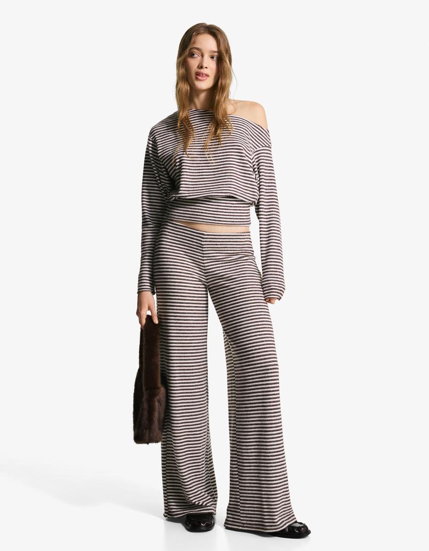 Knitted jumper and trousers set-Knitted jumper and trousers set