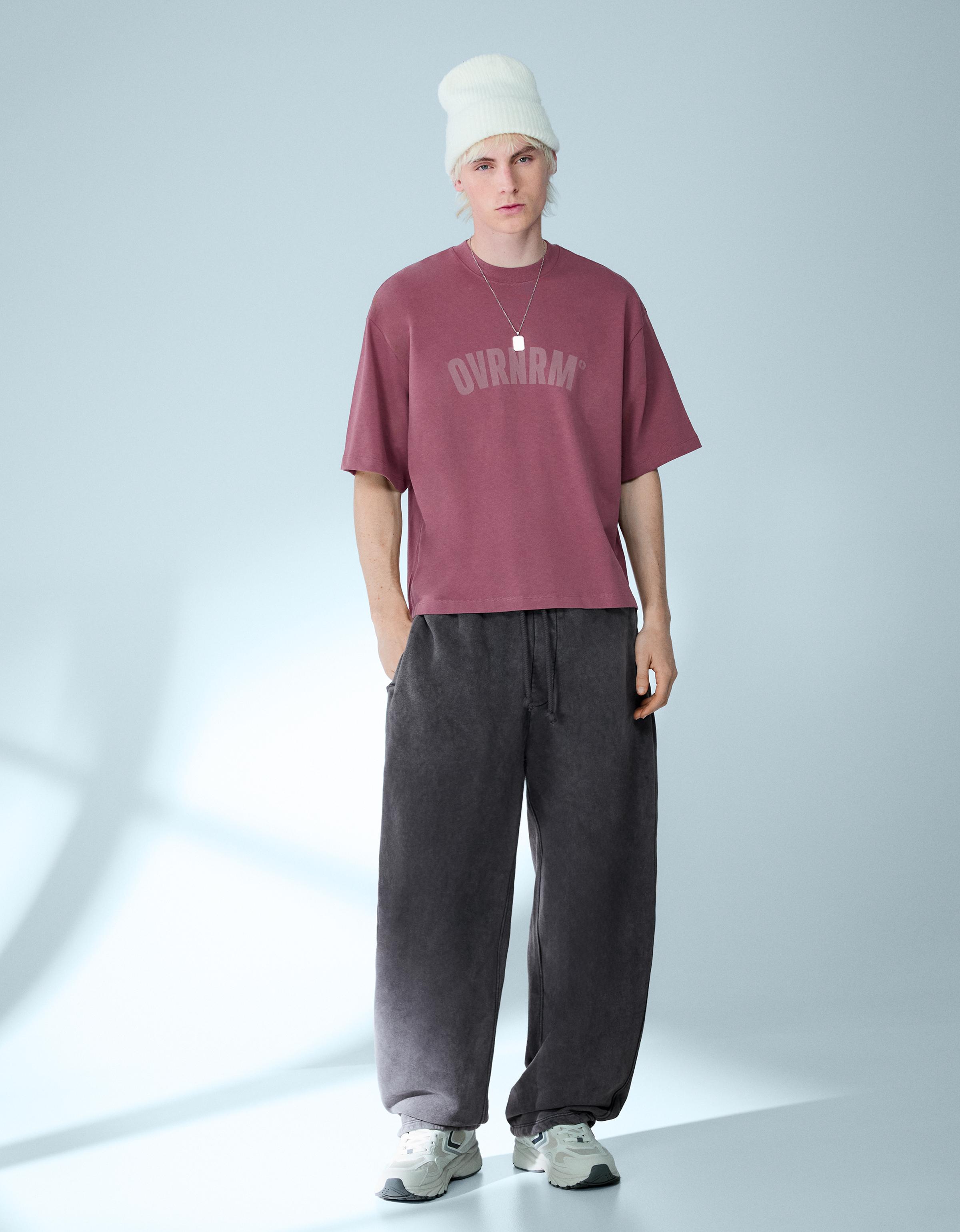 Bershka Ballonhose Herren L Grau