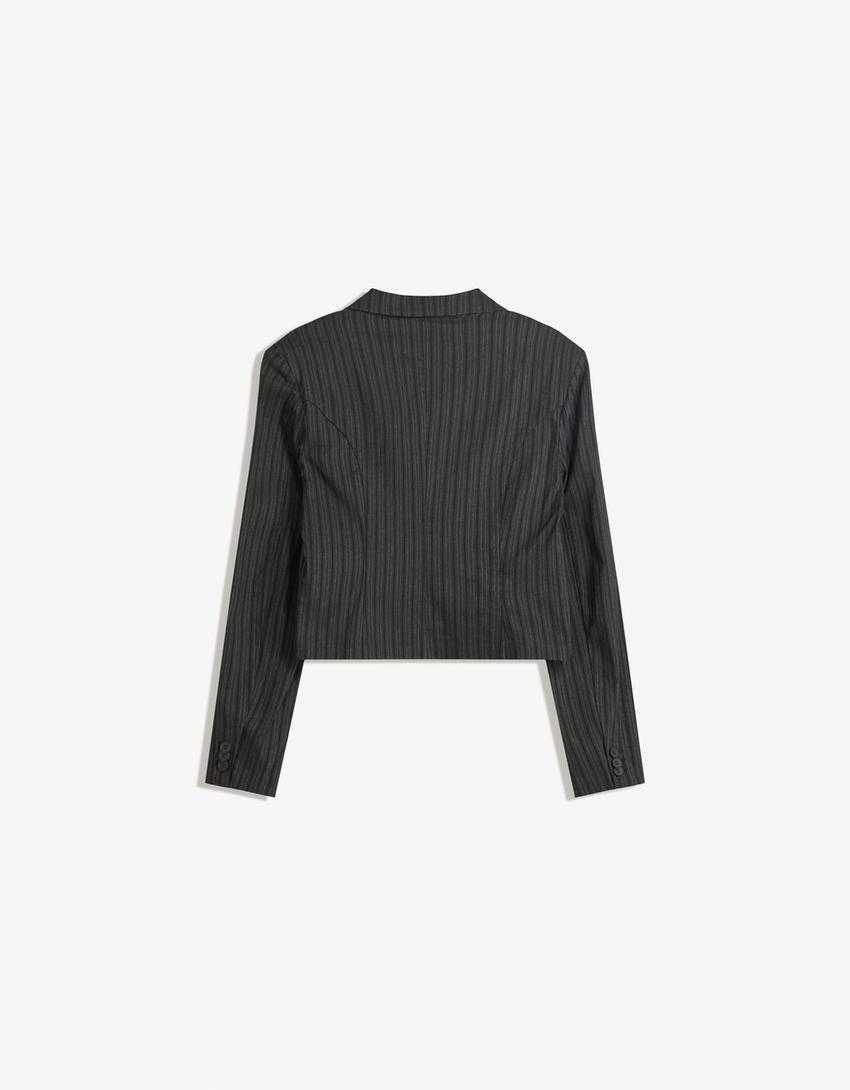 Blazer cintrée-Gris