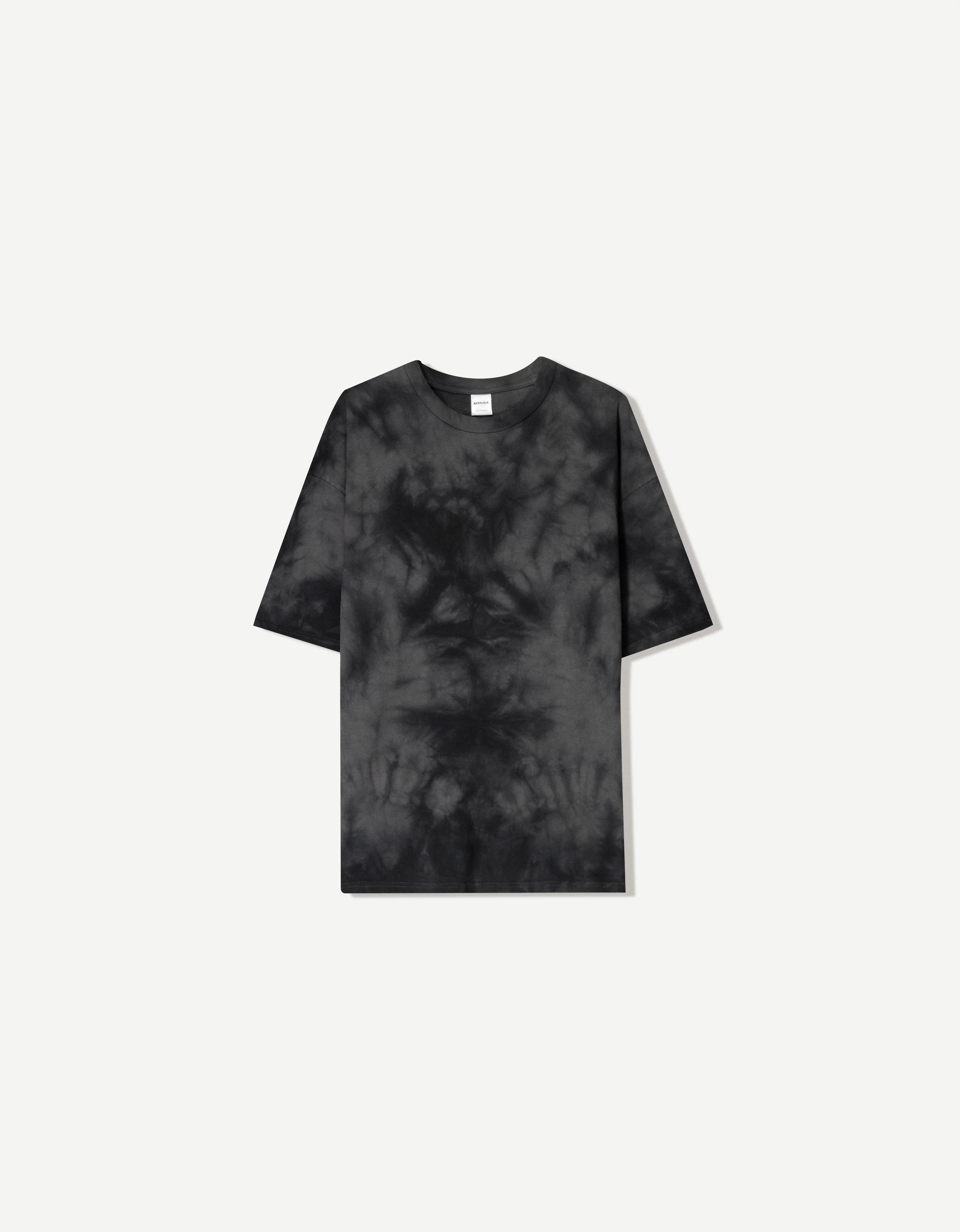 Oversize short sleeve tie-dye T-shirt - New - Men | Bershka Oversize short sleeve tie-dye T-shirt - New - Men | Bershka