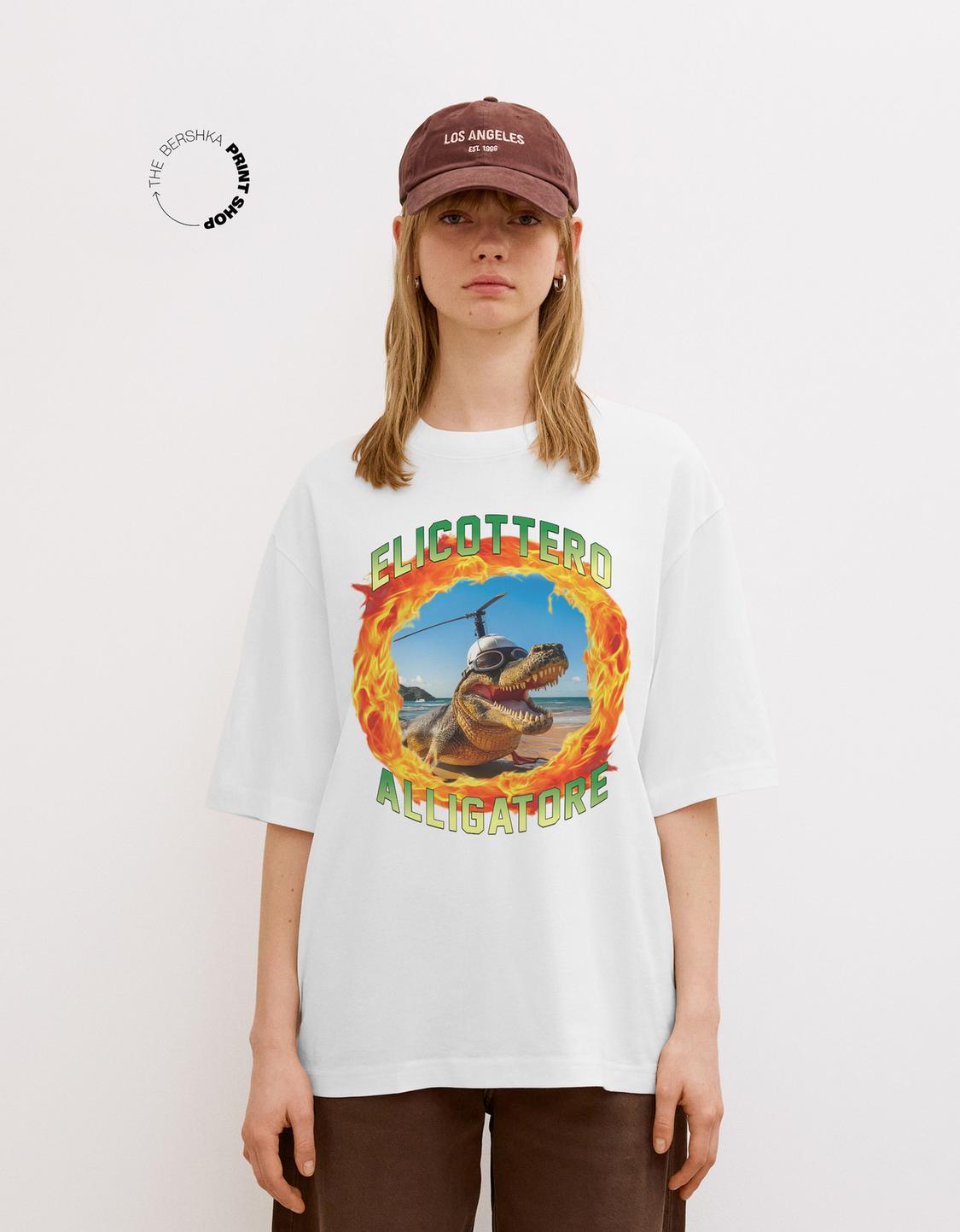 Short sleeve T-shirt with print