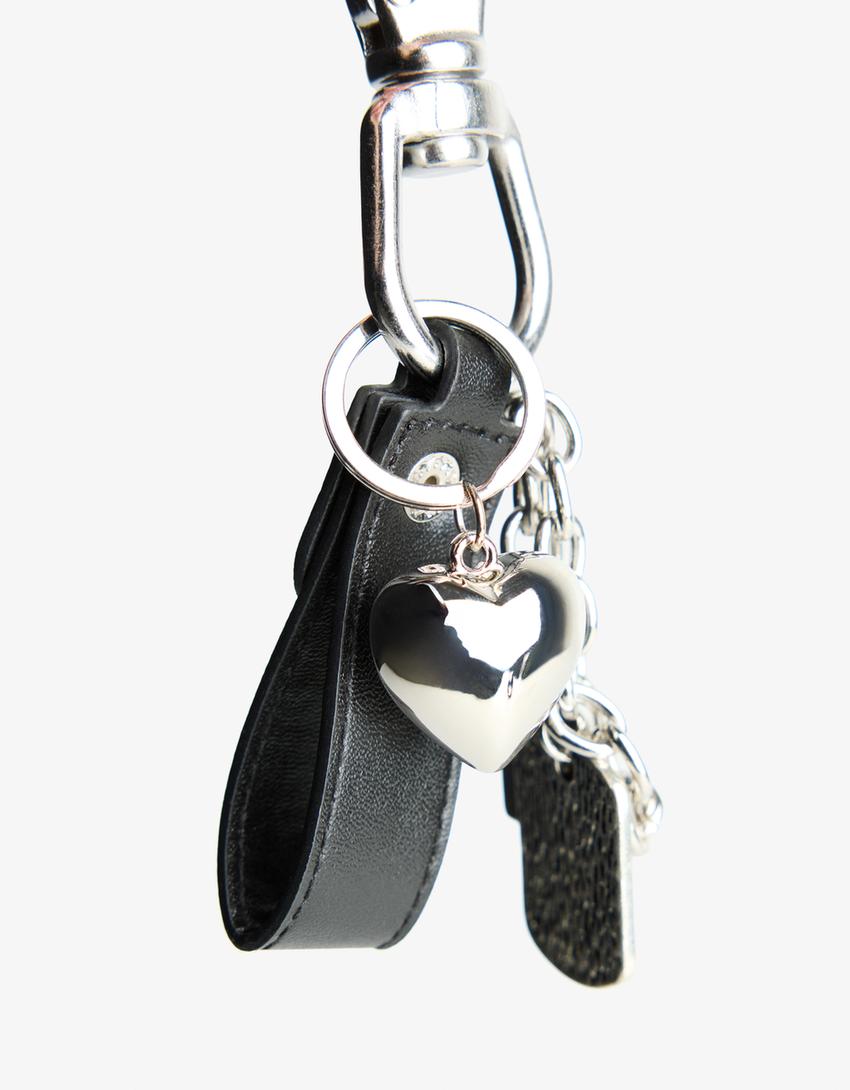 Lobster clasp keyring-Silver