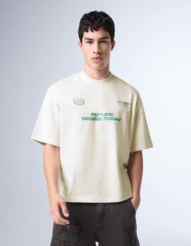 Relaxed fit baskılı tişört