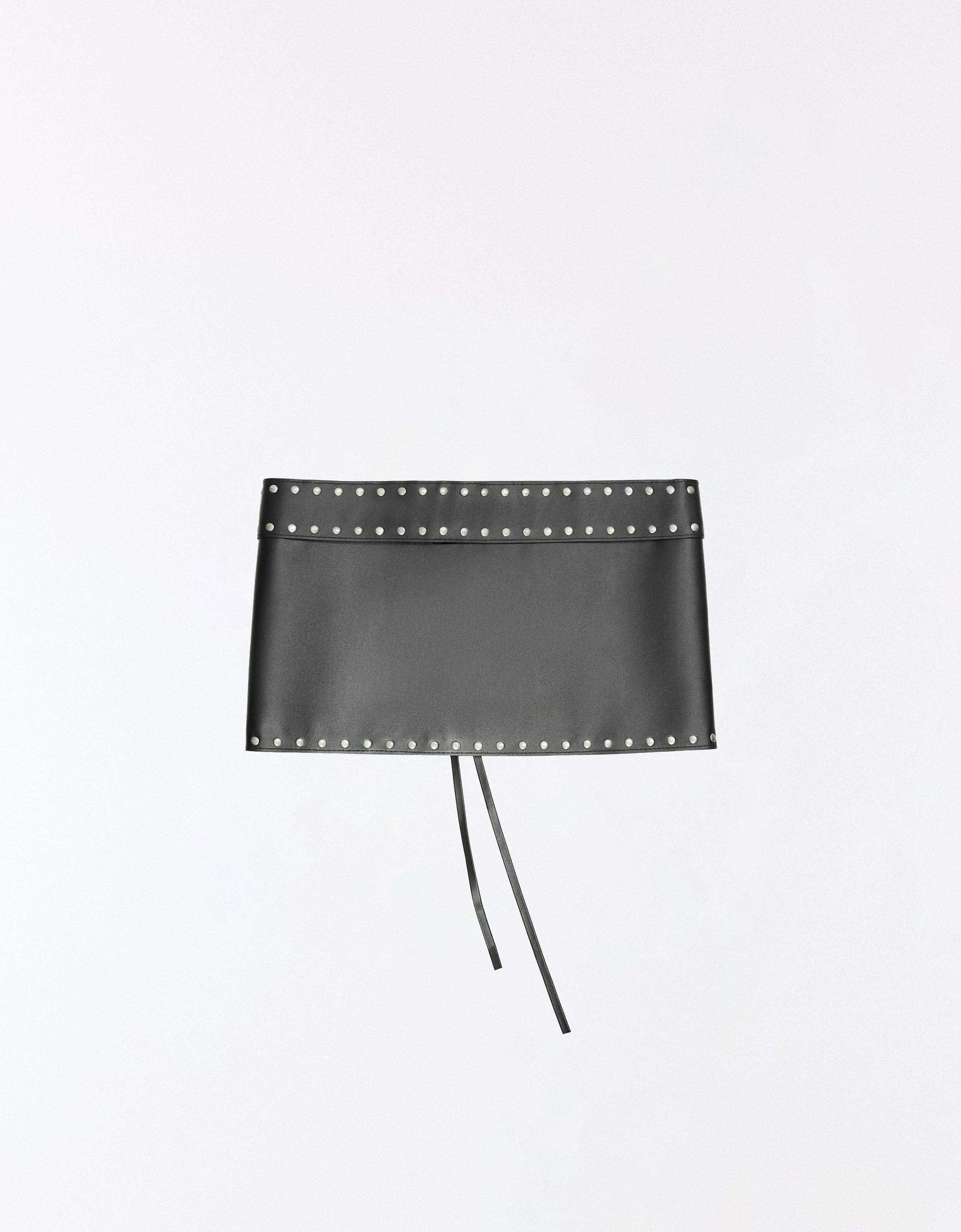 Studded clutch bag — Black