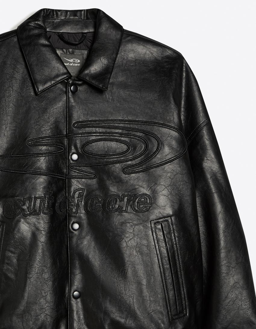 Jaqueta de poliuretano OUT OF CORE-Preto