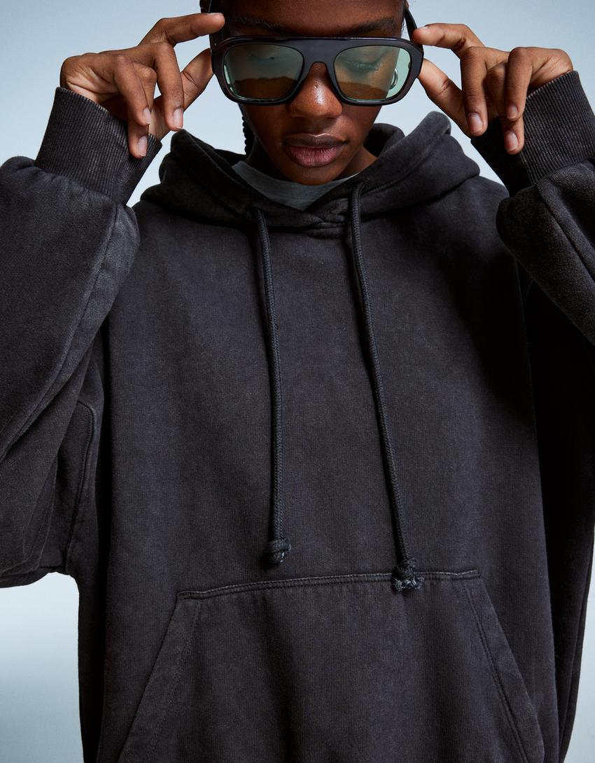 Oversize hoodie-Dark grey