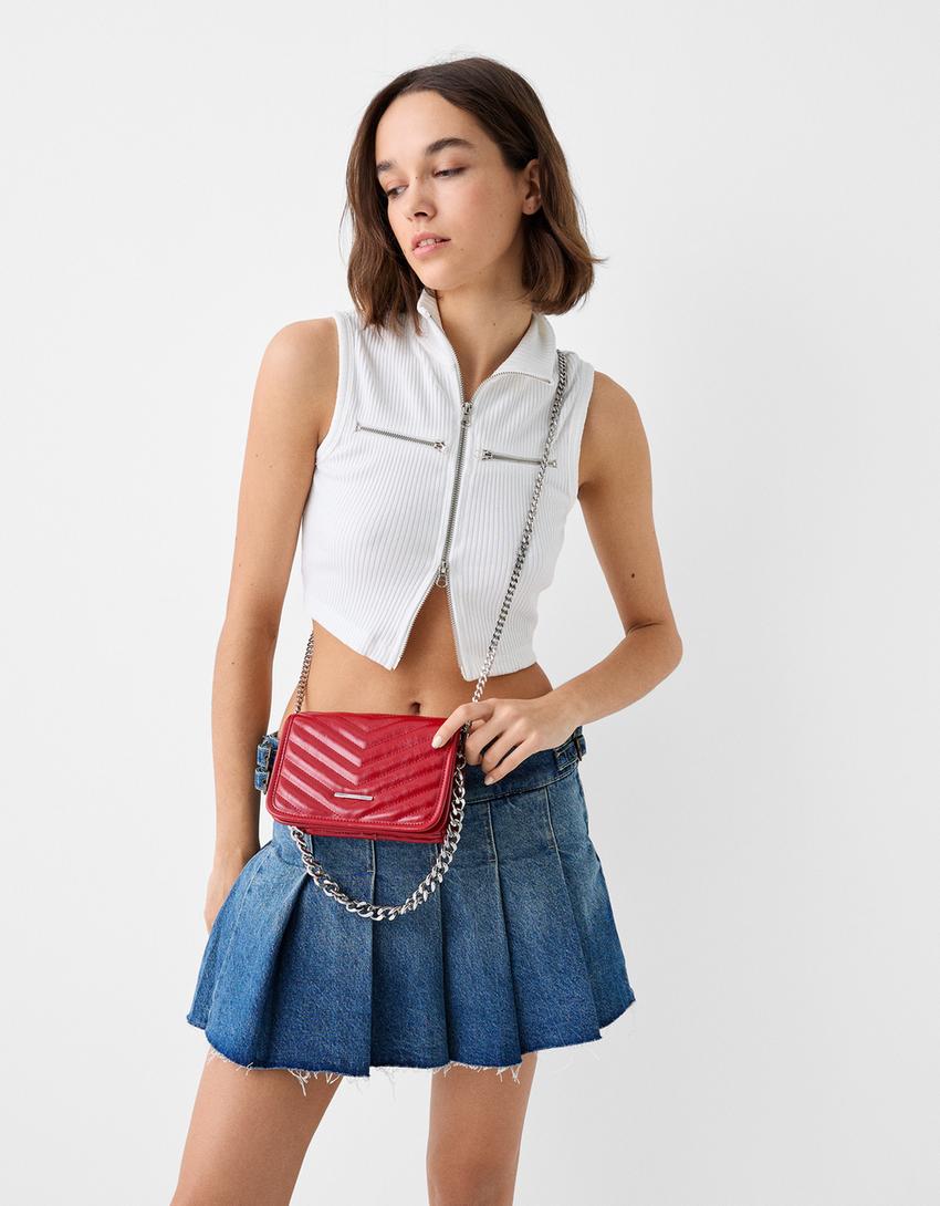 حقيبة كروس متعددة الطرق مبطنة بسلسلة-عقيقي-3