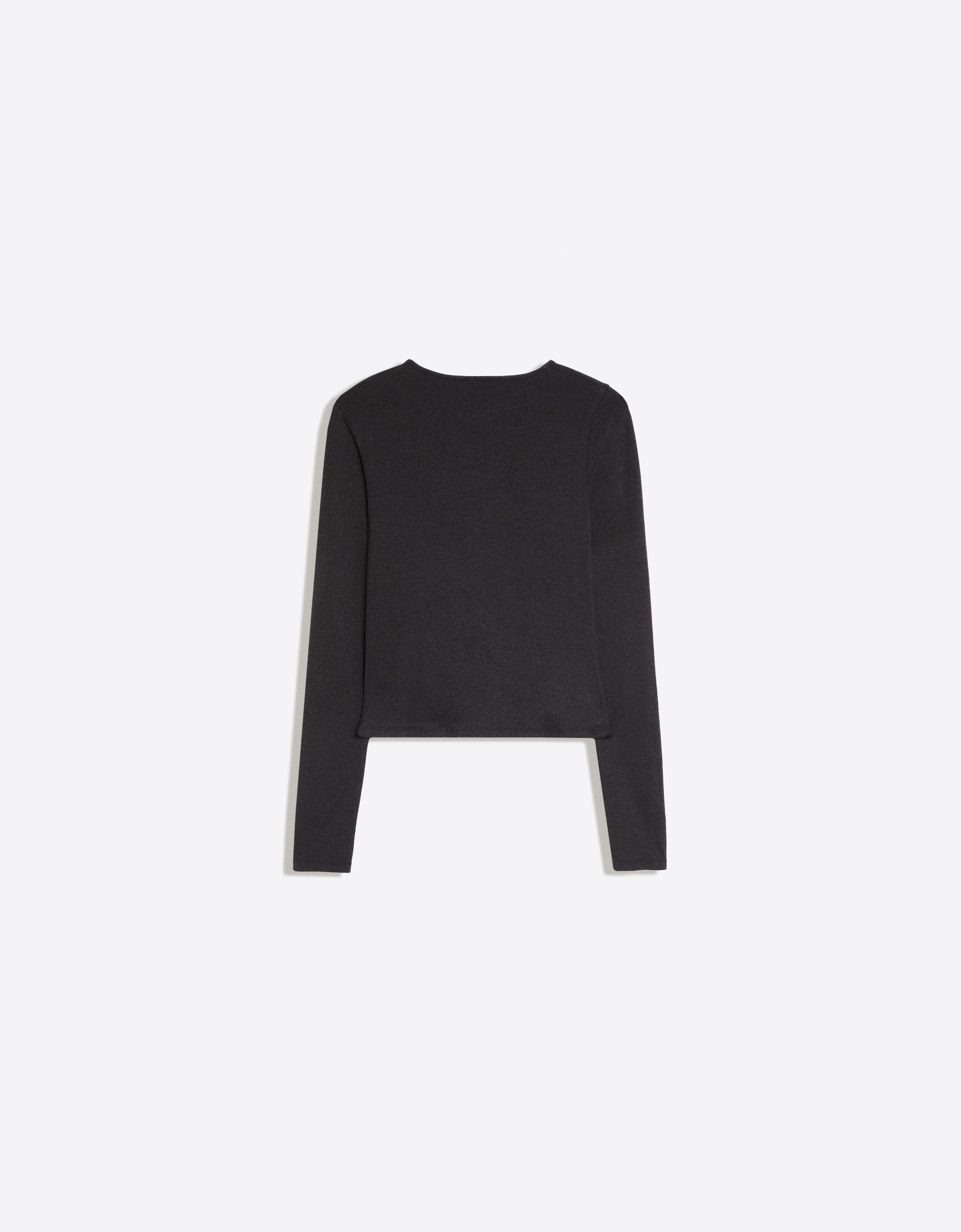 Jacket with neckline split — Grey