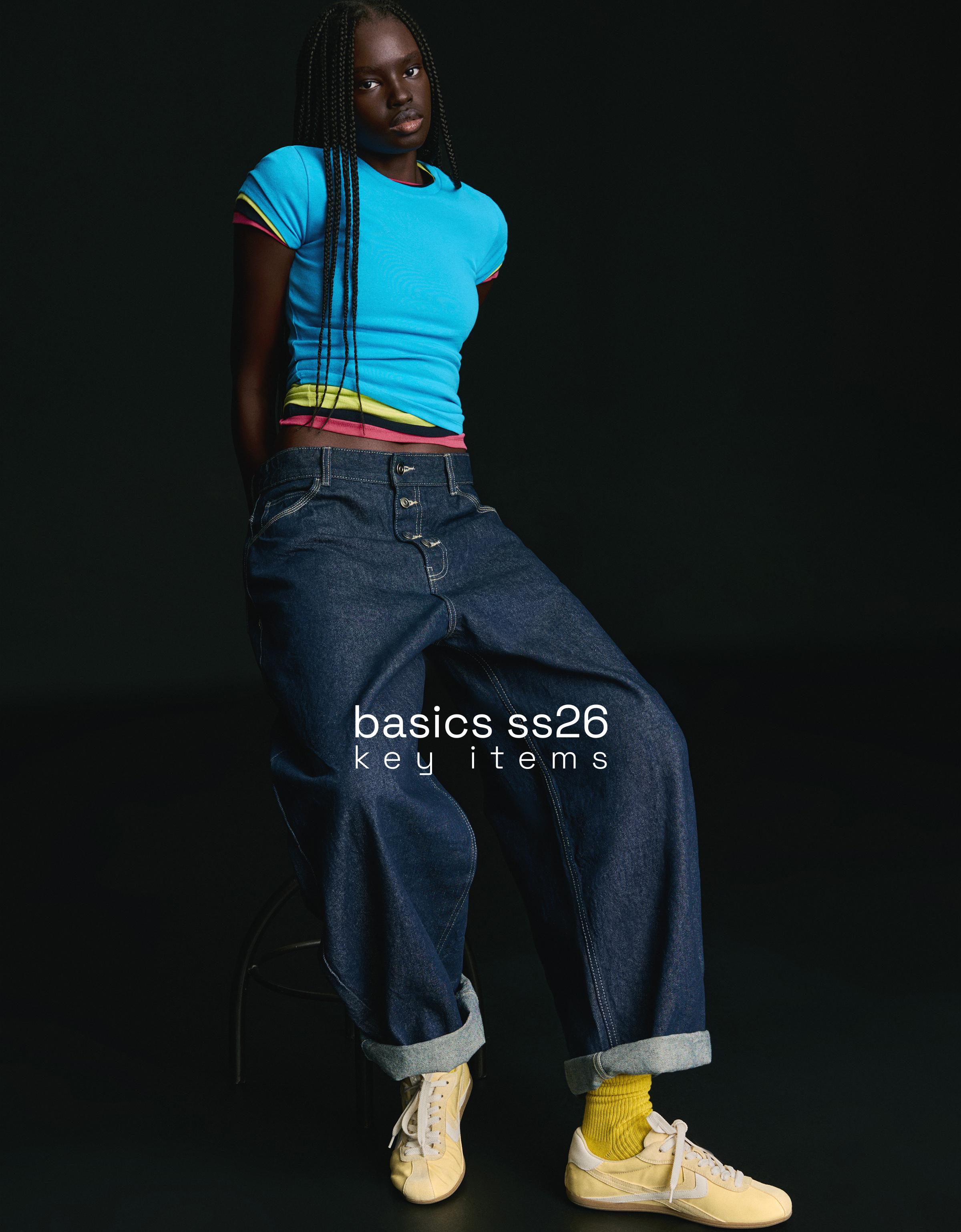 Kısa kollu bisiklet yaka tişört - Görsel 19