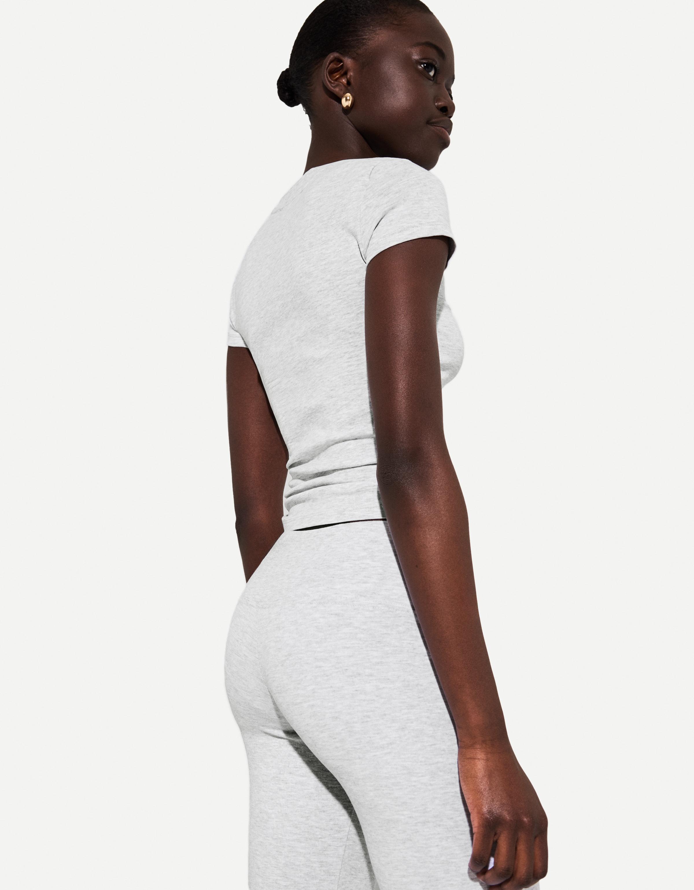 Kısa kollu bisiklet yaka tişört - Görsel 201